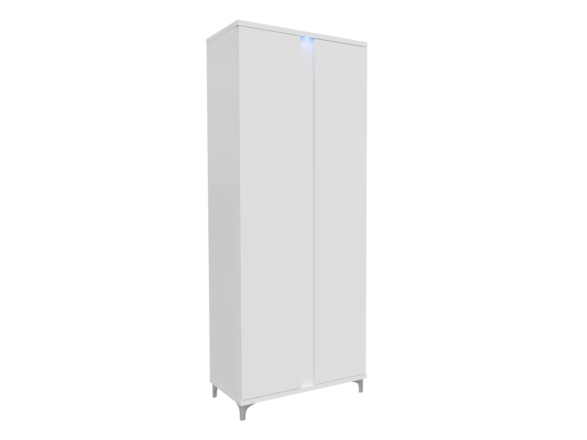Armoire Florem (Blanc + Blanc brillant)