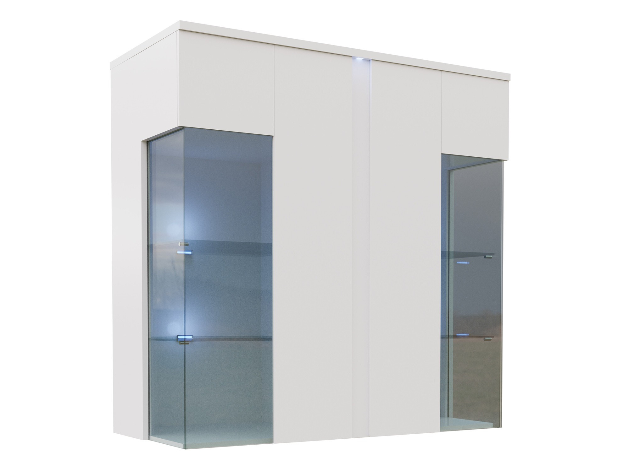 Buffet Florem III (Blanc + Blanc brillant)