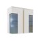 Buffet Livseri 104 (Blanc + Blanc brillant + Clair bois)
