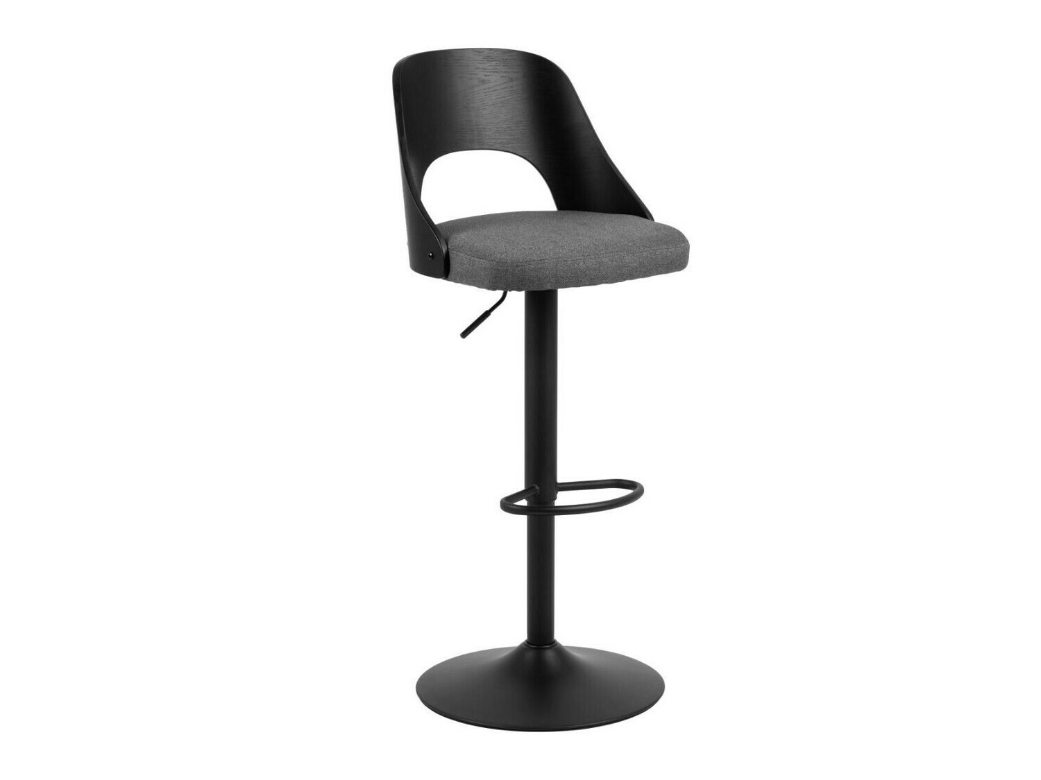 Chaise de bar mi-hauteur Norsica 606 (Gris + Noir)
