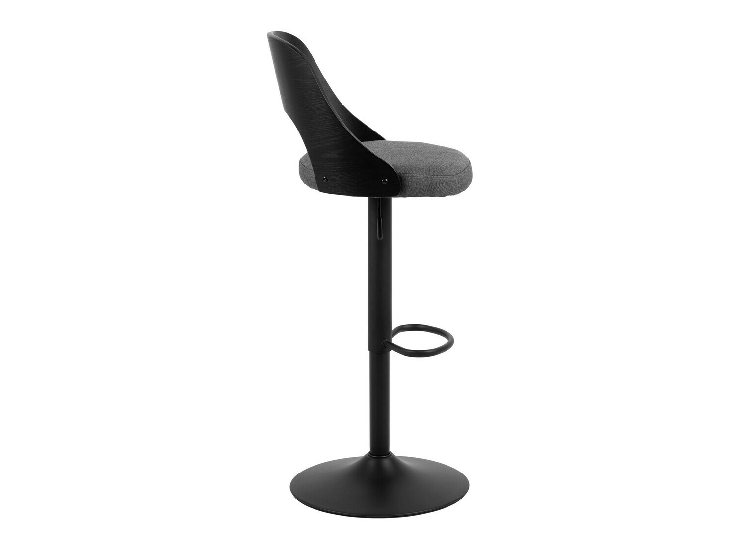 Chaise de bar mi-hauteur Norsica 606 (Gris + Noir)