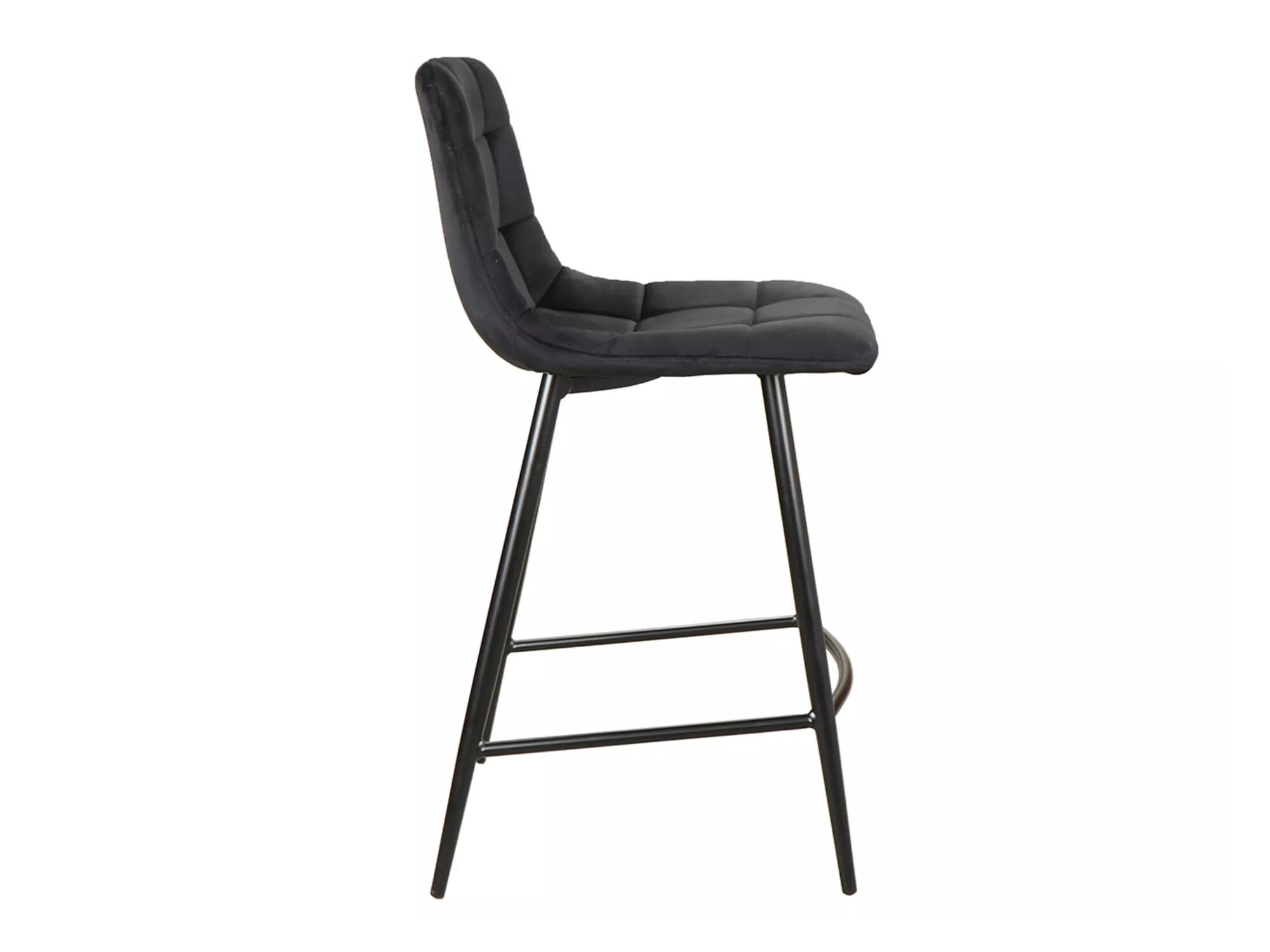 Chaise de bar mi-hauteur Detroit 642 (Noir)