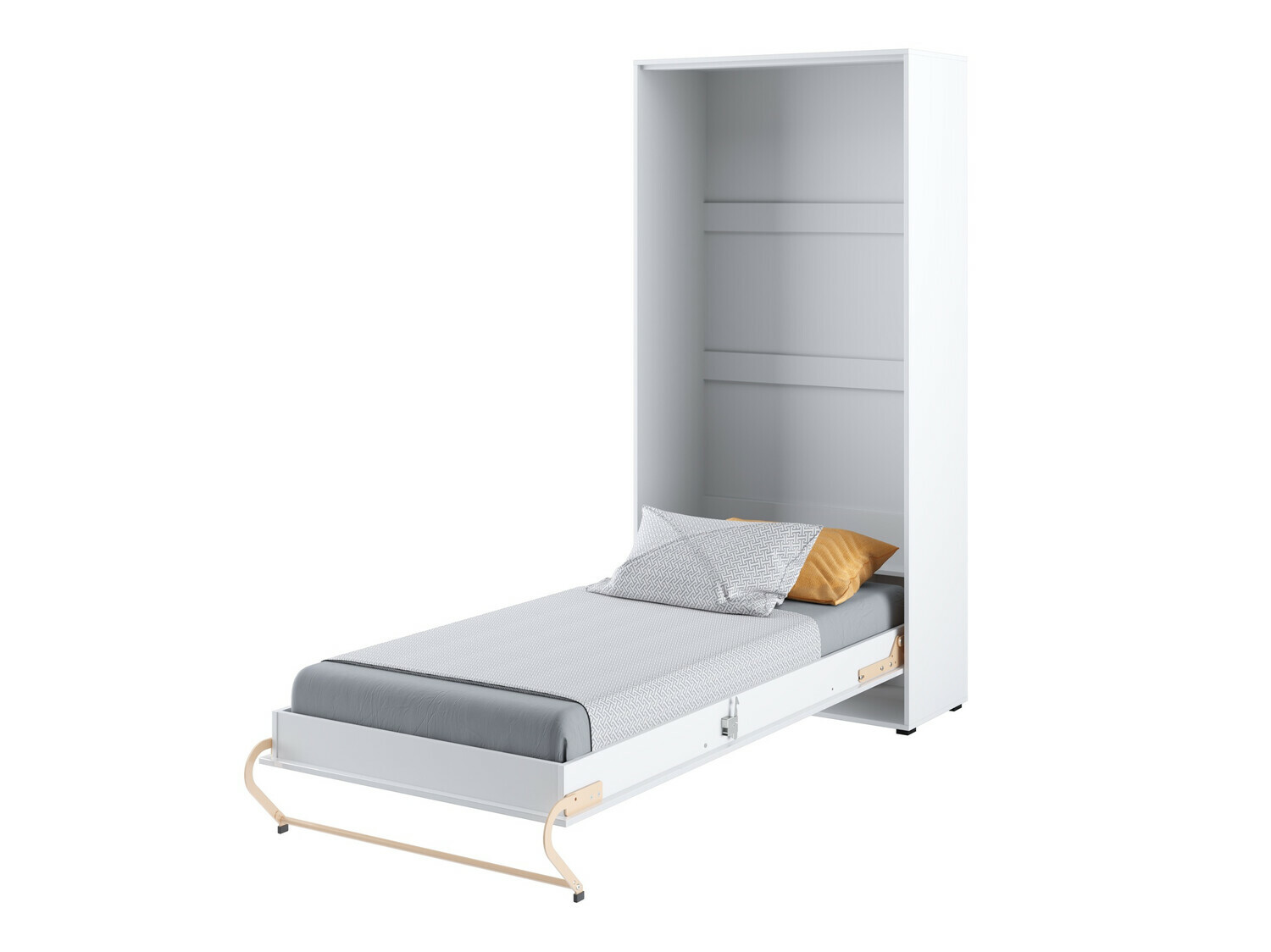 Ensemble de meubles Concept Pro Lenart XII (Blanc brillant + Blanc)