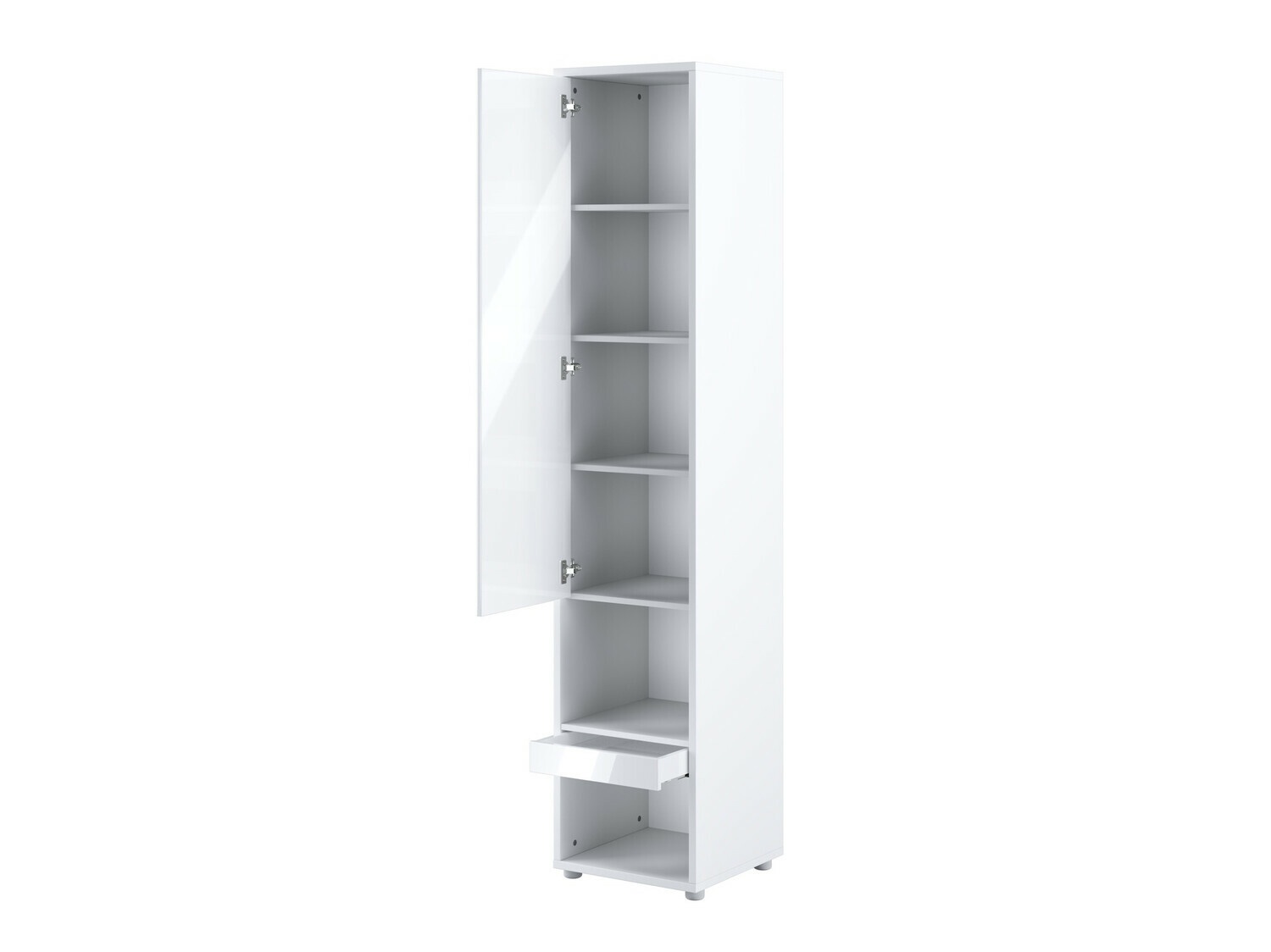 Ensemble de meubles Concept Pro Lenart XII (Blanc brillant + Blanc)