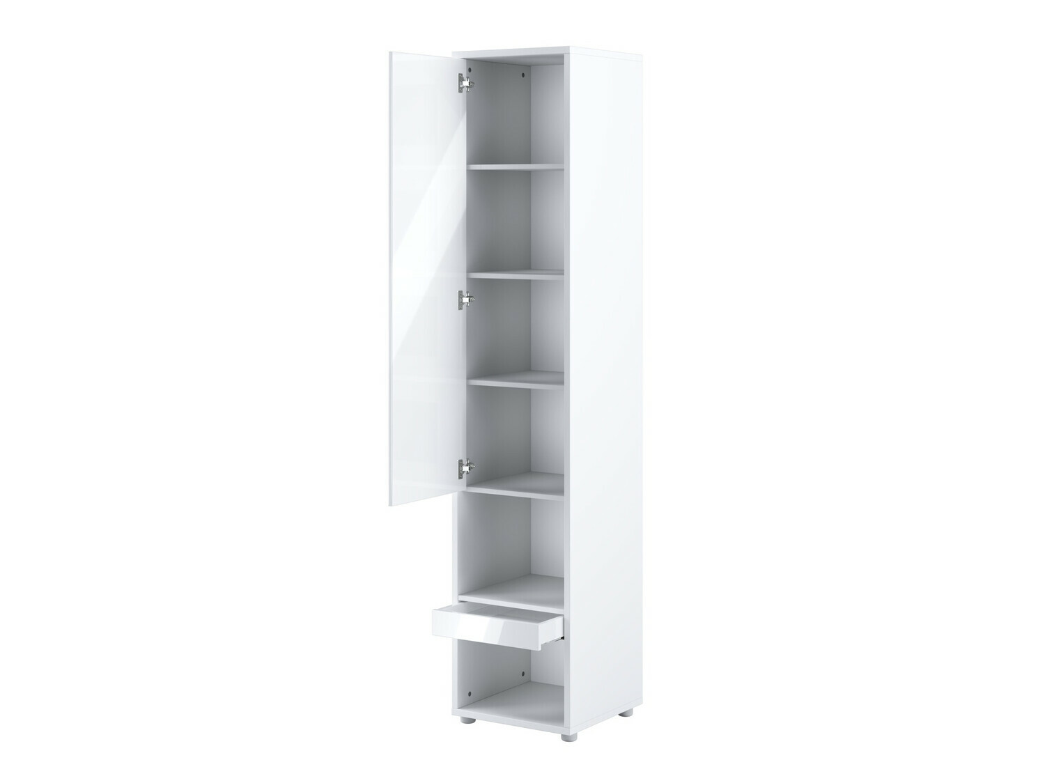 Ensemble de meubles Concept Pro Lenart XII (Blanc brillant + Blanc)