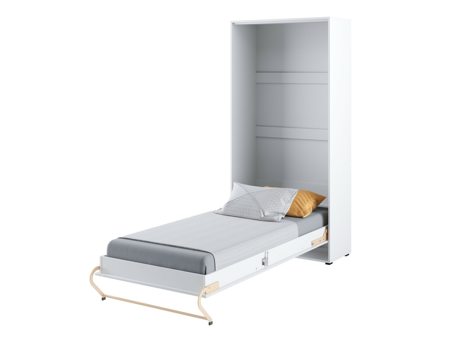 Ensemble de meubles Concept Pro Lenart XII (Blanc brillant + Blanc)
