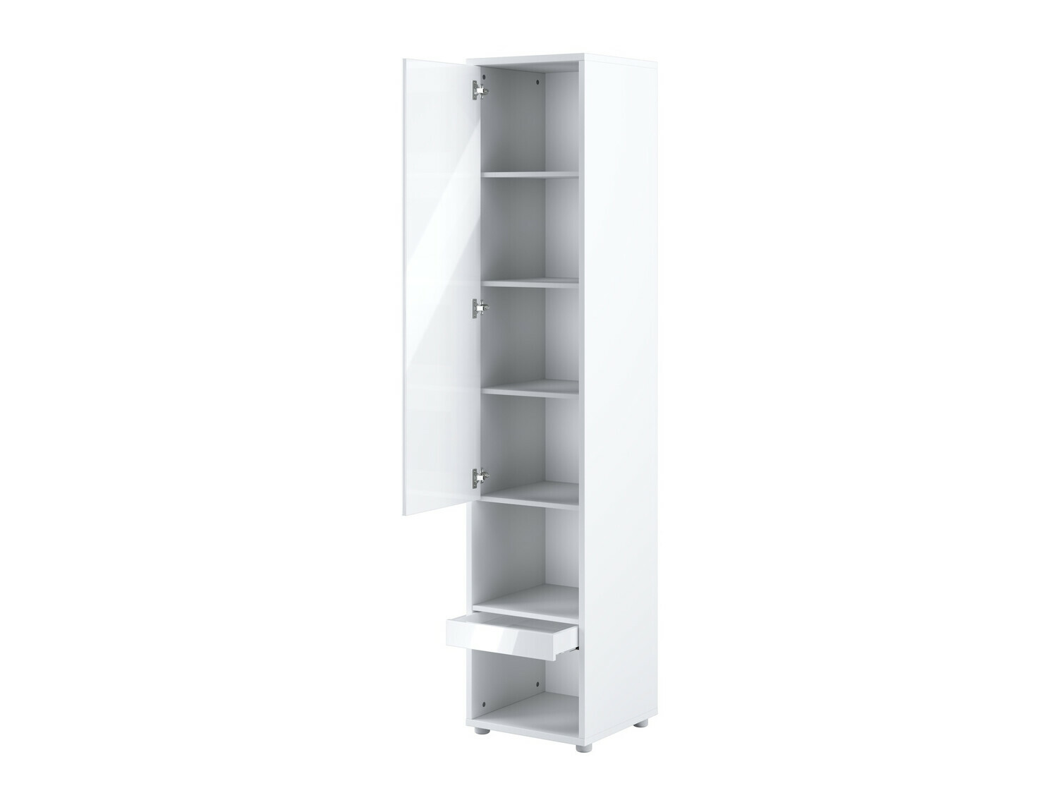 Ensemble de meubles Concept Pro Lenart XII (Blanc brillant + Blanc)