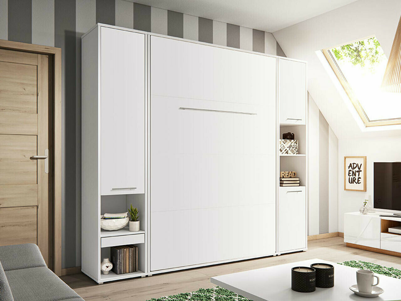 Ensemble de meubles Concept Pro Lenart XII (Blanc)