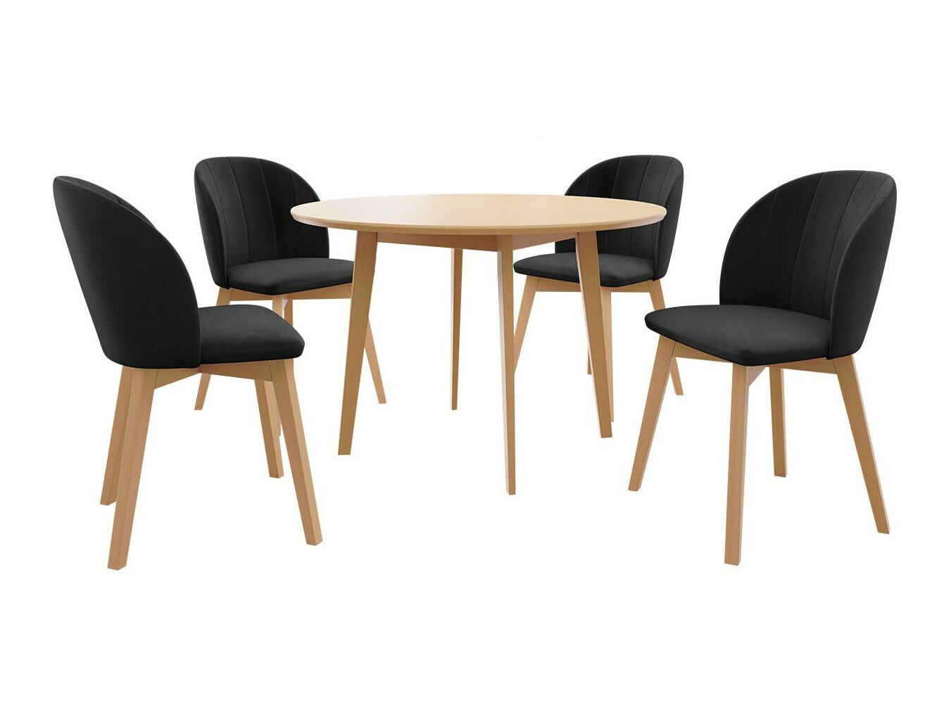 Salle à manger complète Racine 136 (Marron)