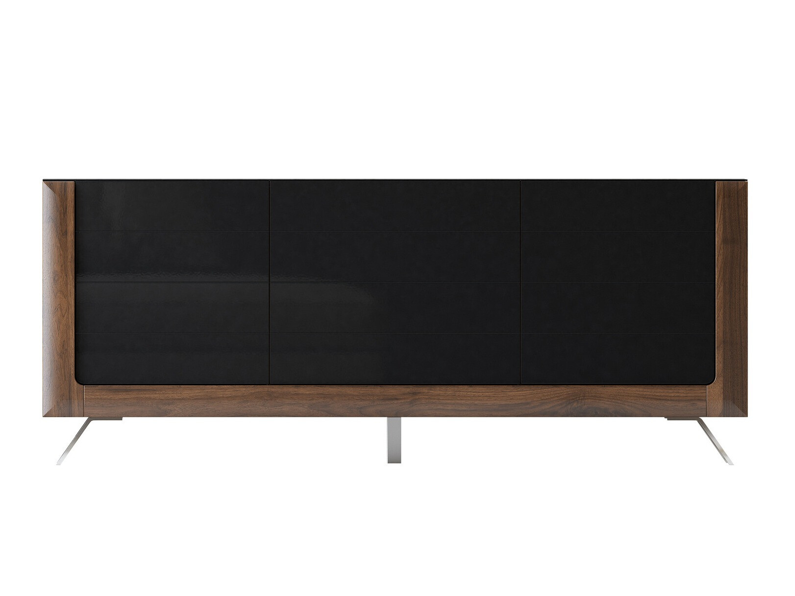 Buffet Sovera 103 (Noix + Noir brillant)