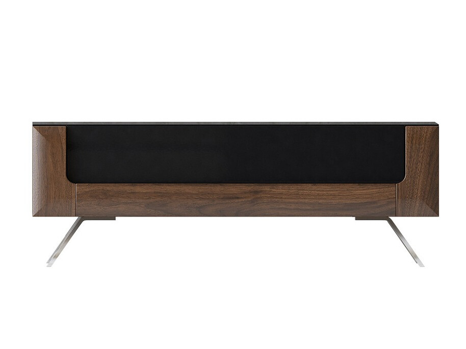 Table basse Sovera 108 (Noix + Noir brillant)