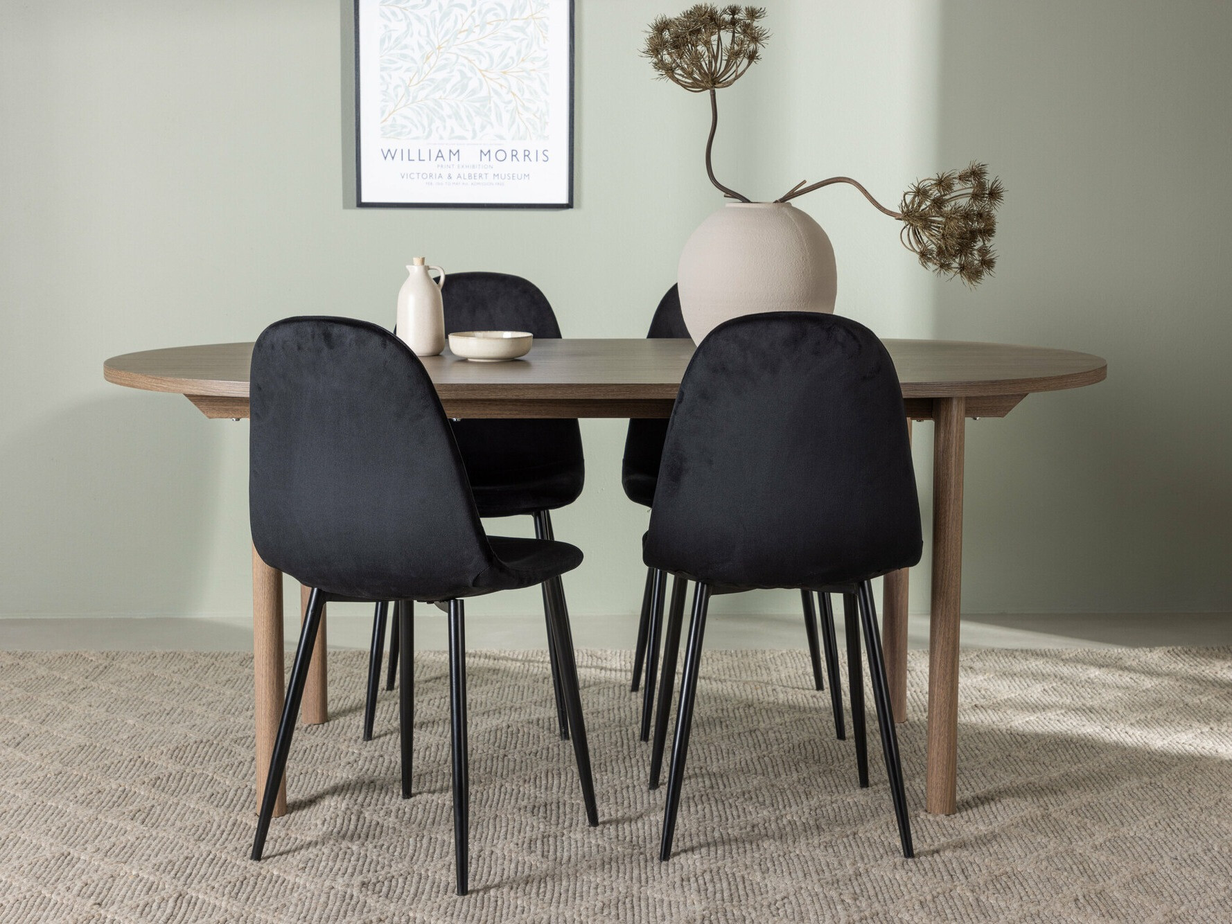 Salle à manger complète Dallas 4612 (Marron)