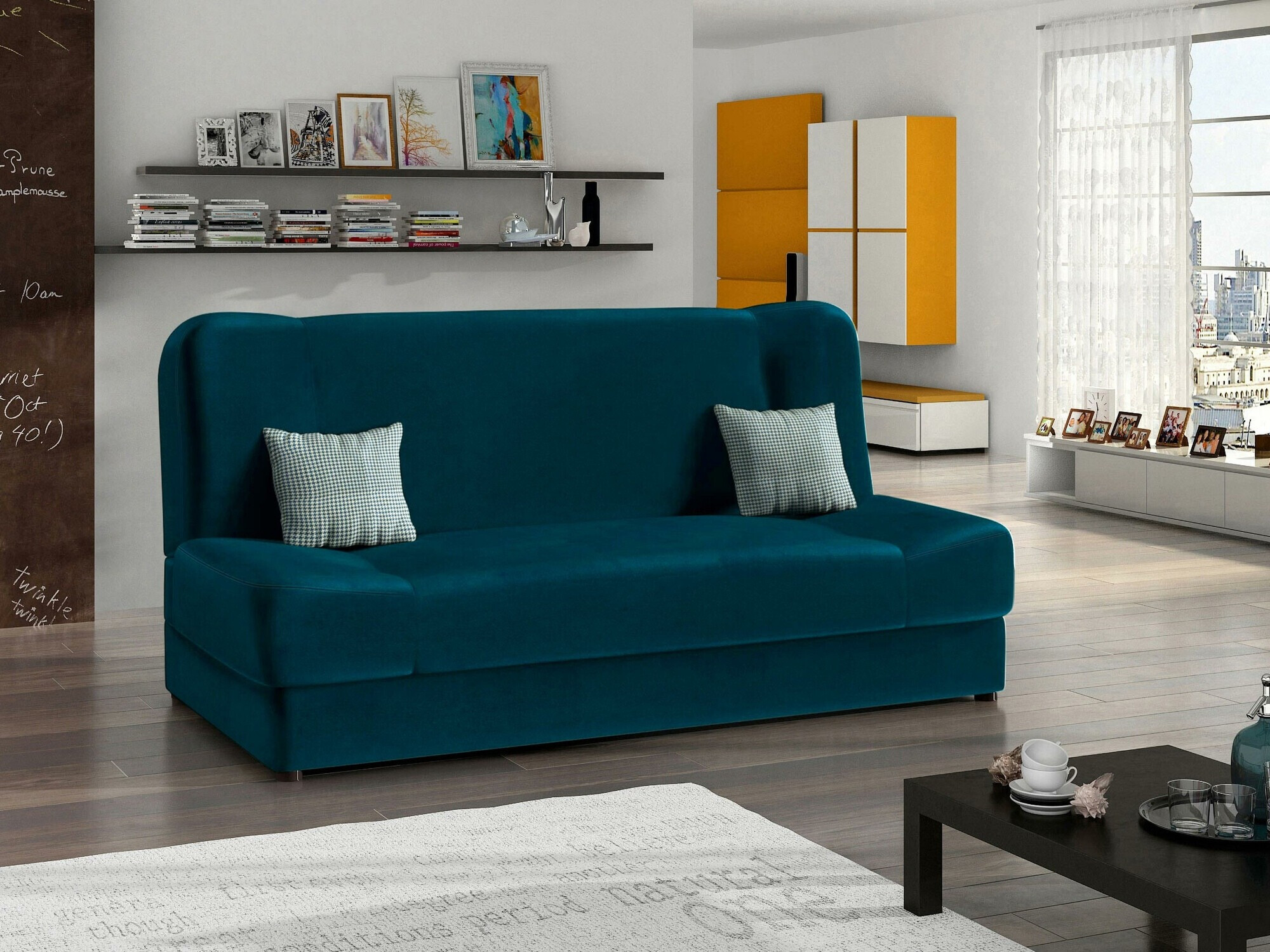 Canapé convertible Comfivo Cera II (Venus Velvet 2911 + Kenya 796)