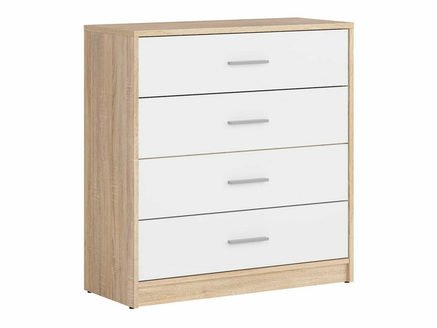 Commode Novsore 101 (Sonoma chêne + Blanc)