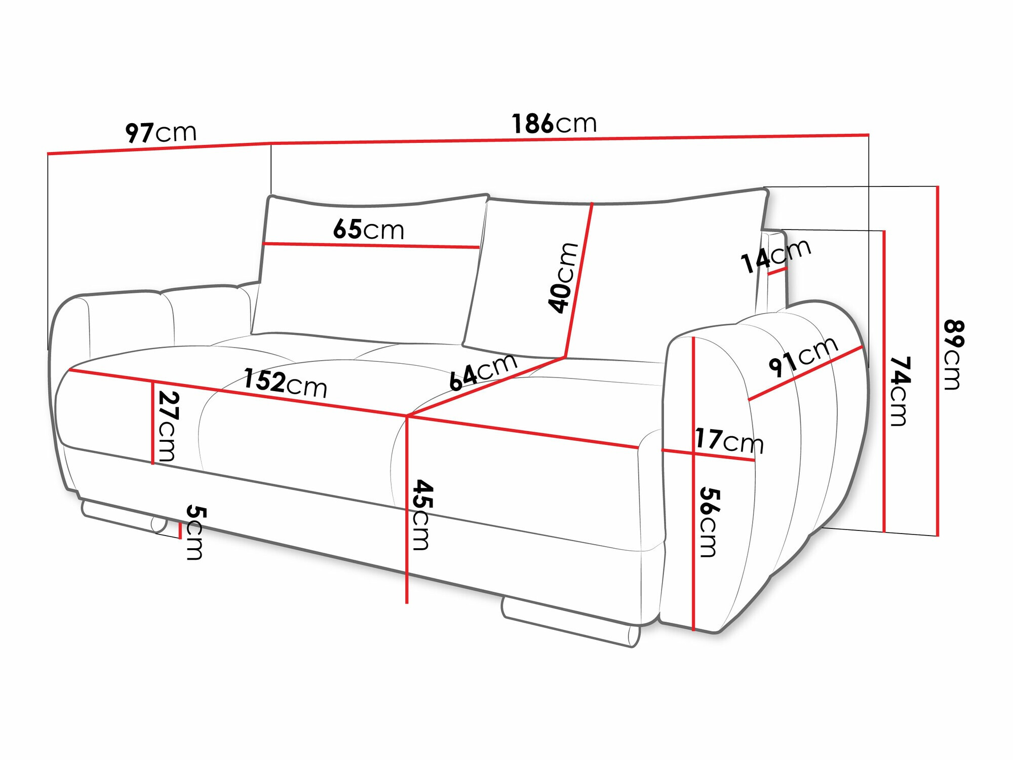 Canapé Signis II (Velo 621)