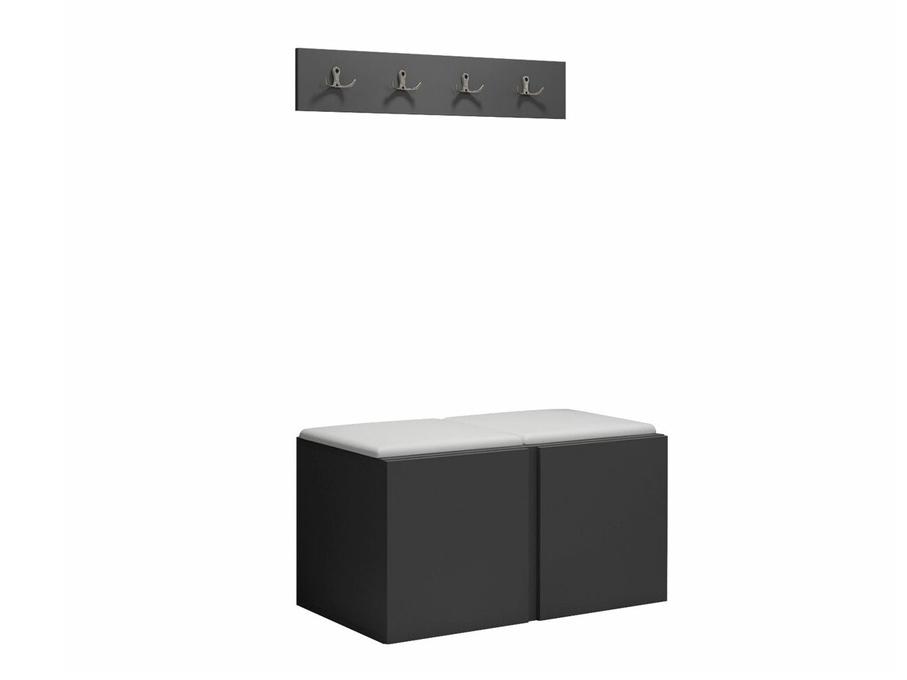 Meuble d'entrée Pinis VI (Faux cuir Soft 017)