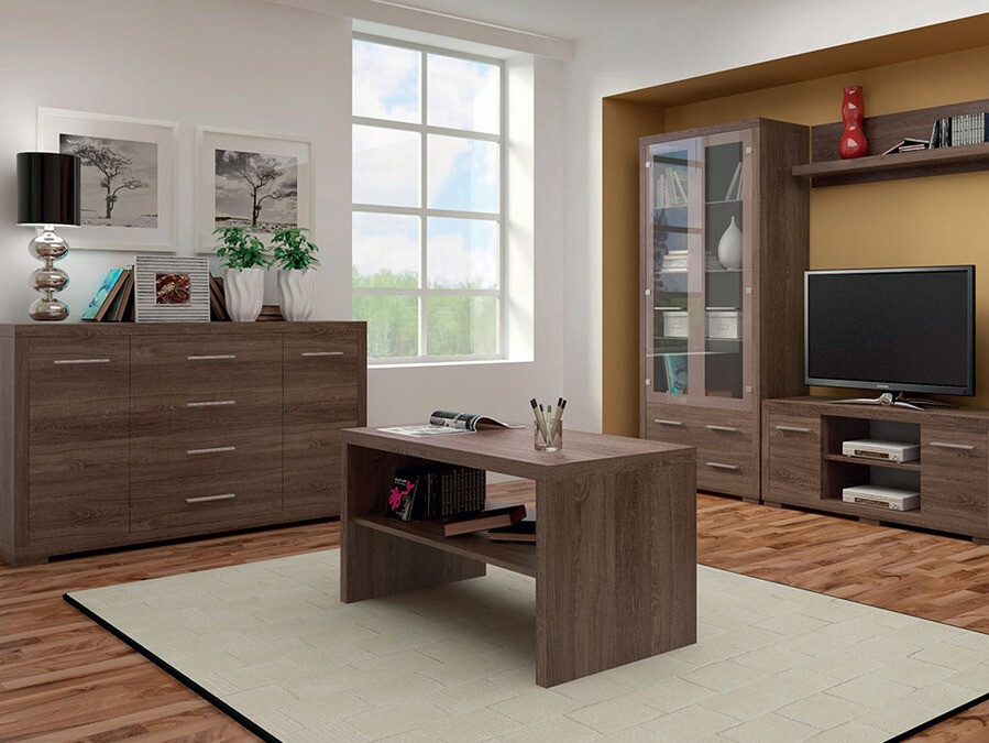 Table basse Fiomeri 112 (Chêne santana foncé)