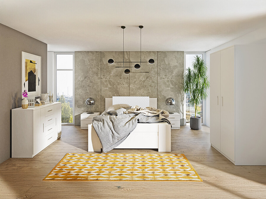 Ensemble de chambre Catromi 122 (Blanc + Soft Pik 017)