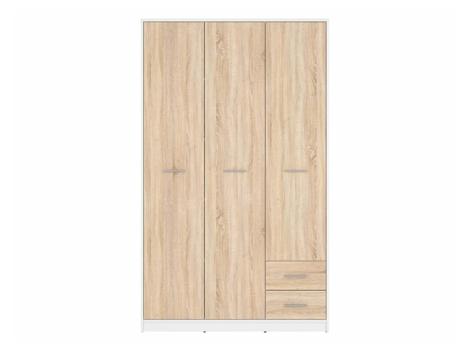 Armoire Novsore 134 (Blanc + Sonoma chêne)