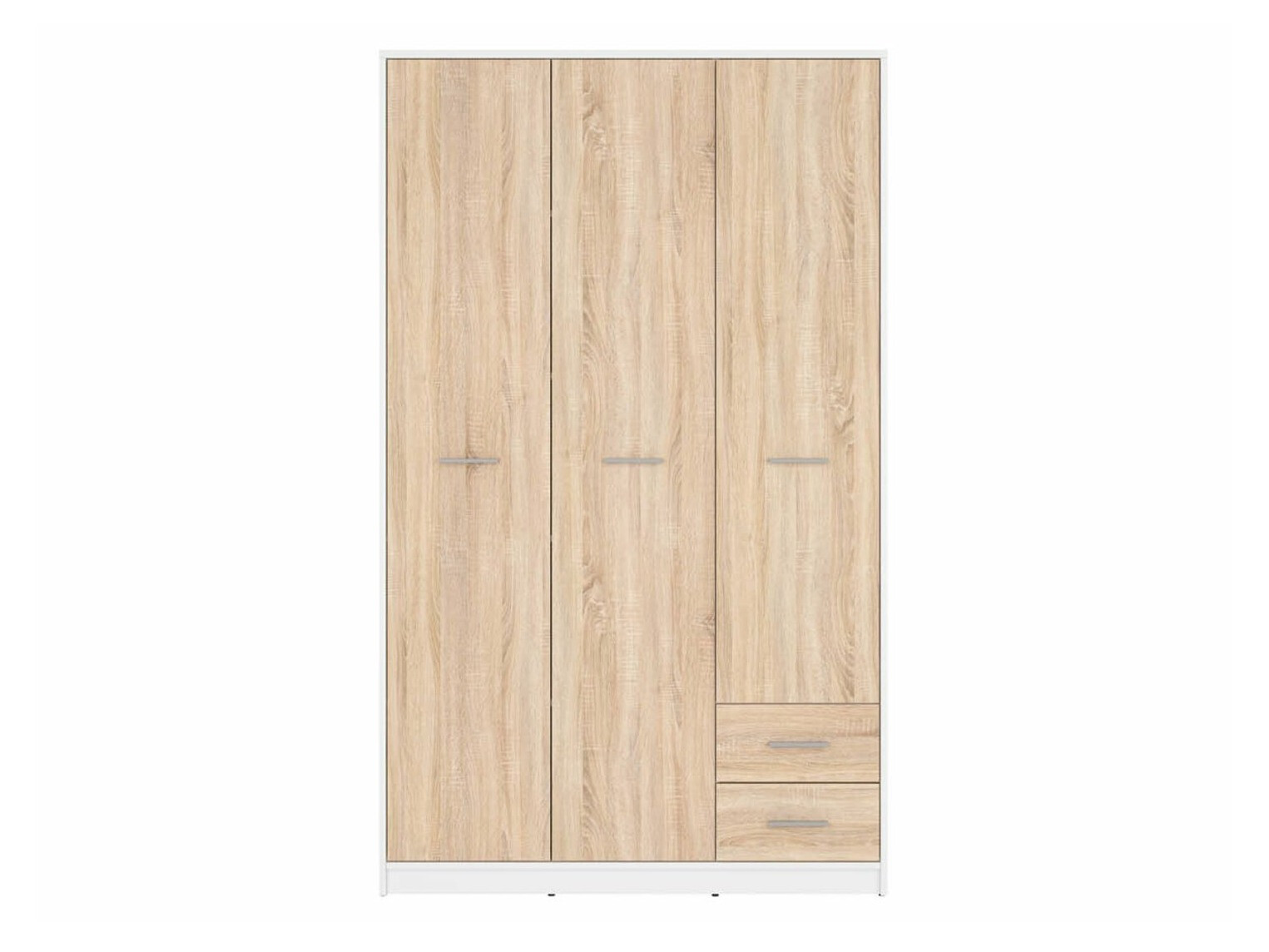 Armoire Novsore 134 (Blanc + Sonoma chêne)