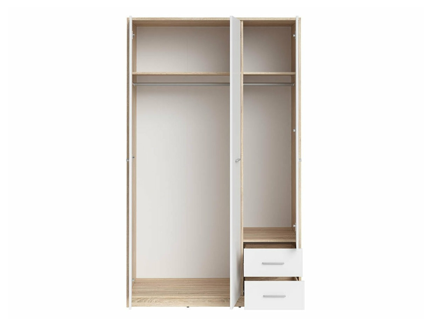 Armoire Novsore 134 (Sonoma chêne + Blanc)