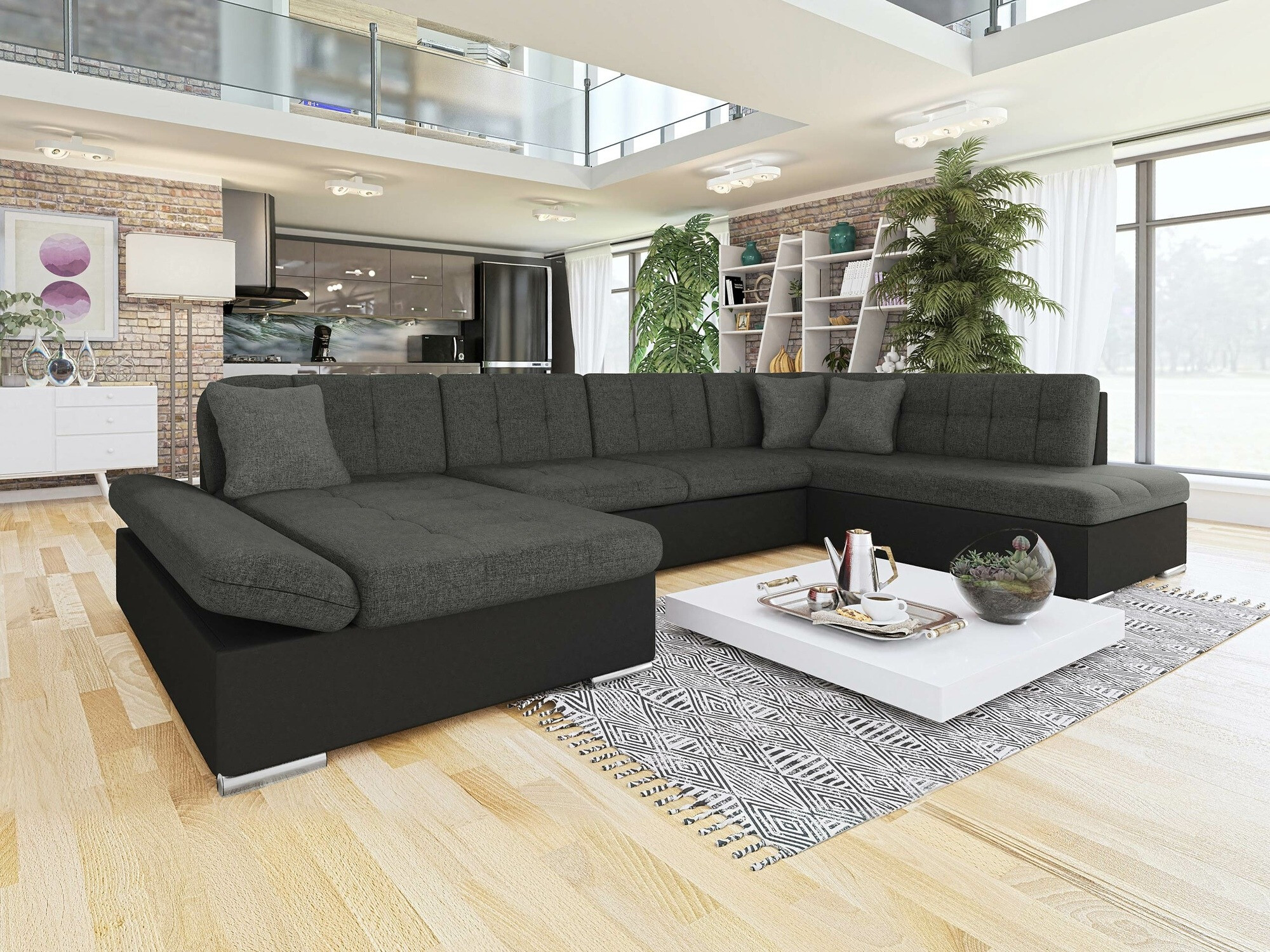 Canapé d'angle Comfivo Tilia (Soft 011 + Lux 06 + Lux 05)