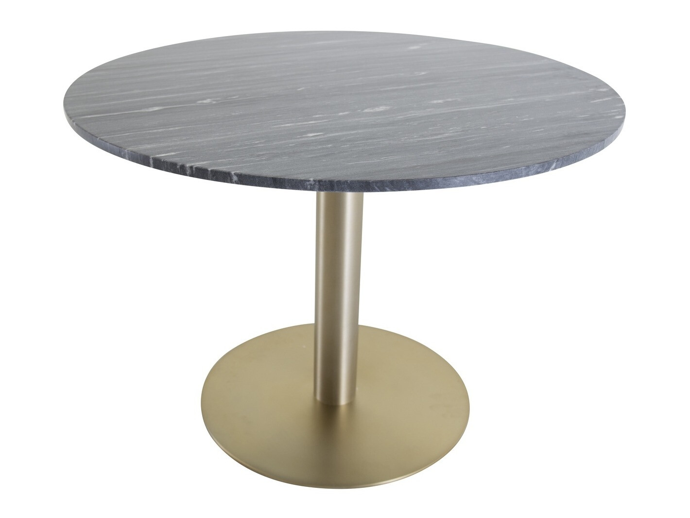 Table Dallas 175 (Marbre noir + Laiton)