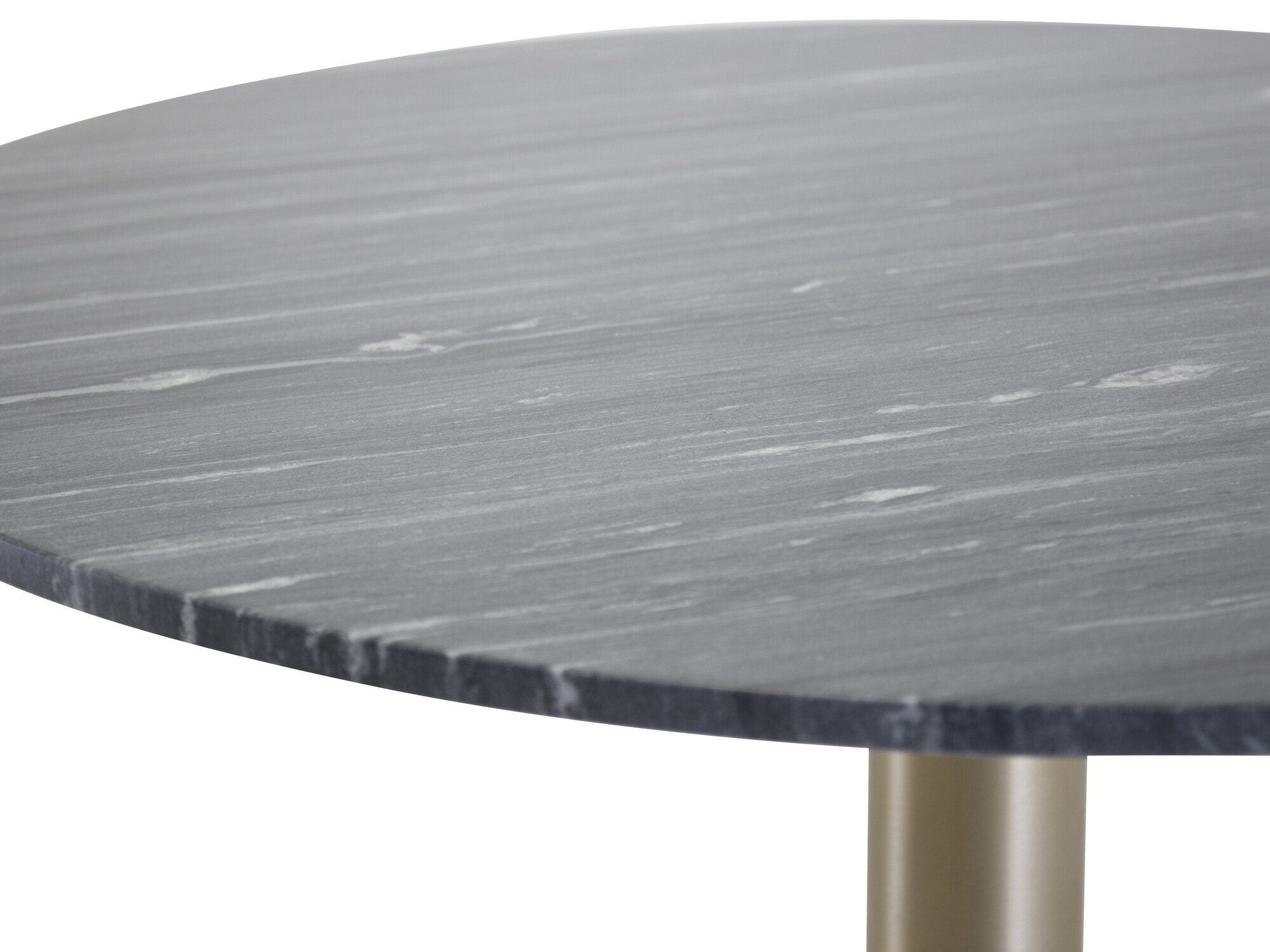 Table Dallas 175 (Marbre noir + Laiton)