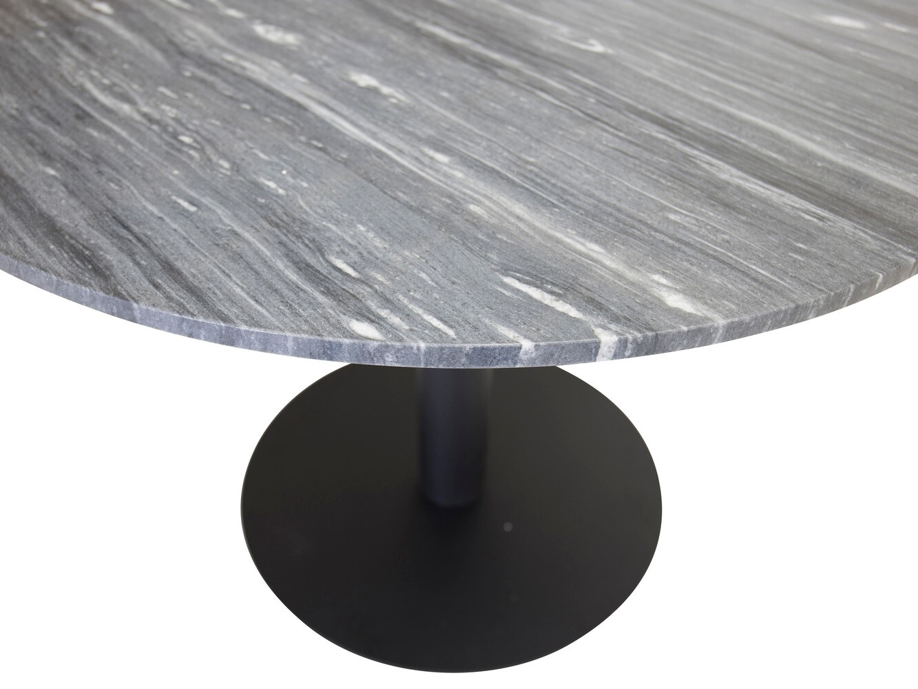 Table Dallas 175 (Marbre noir + Noir)