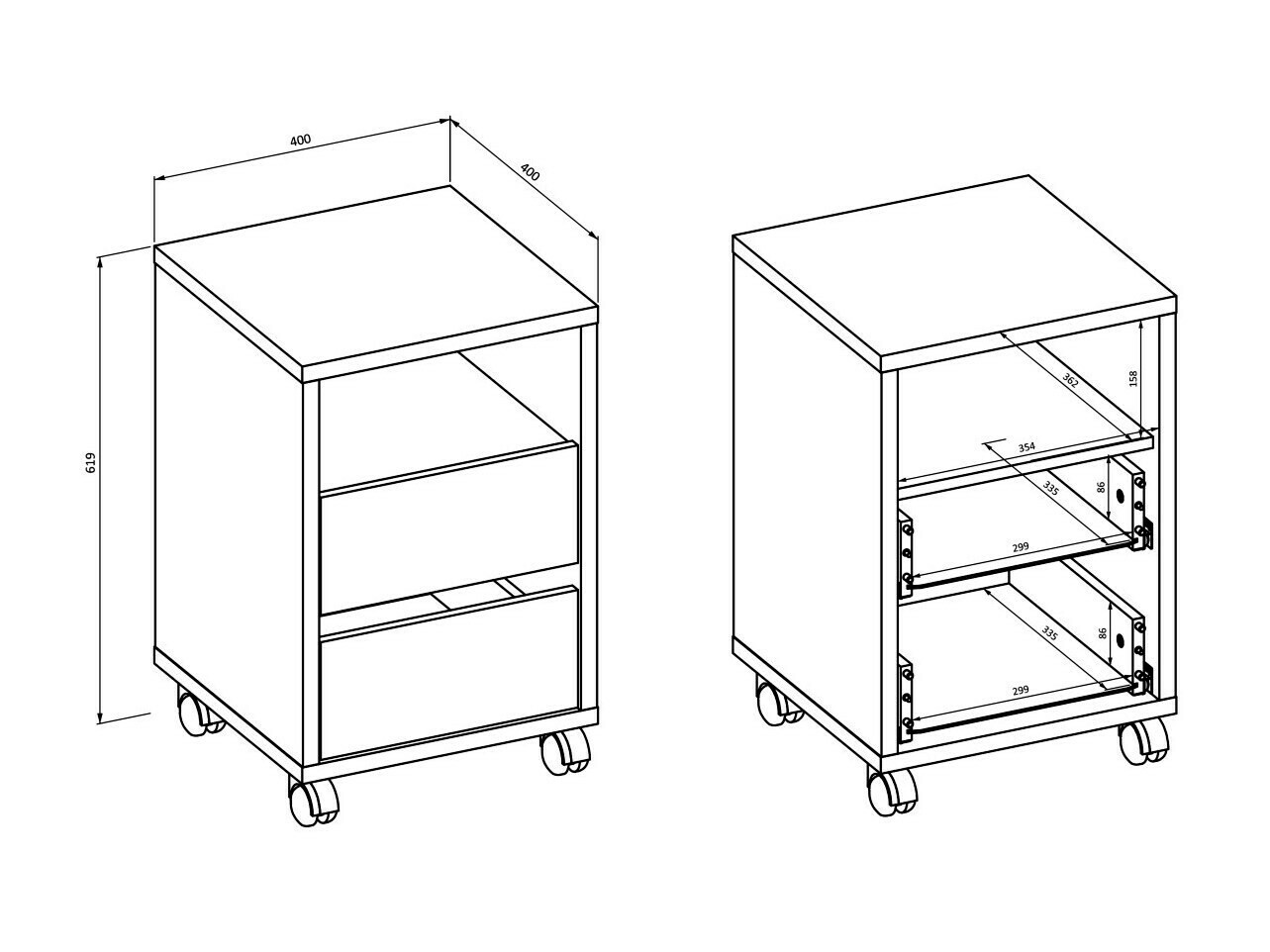 Bureau Austin 347 (Blanc)