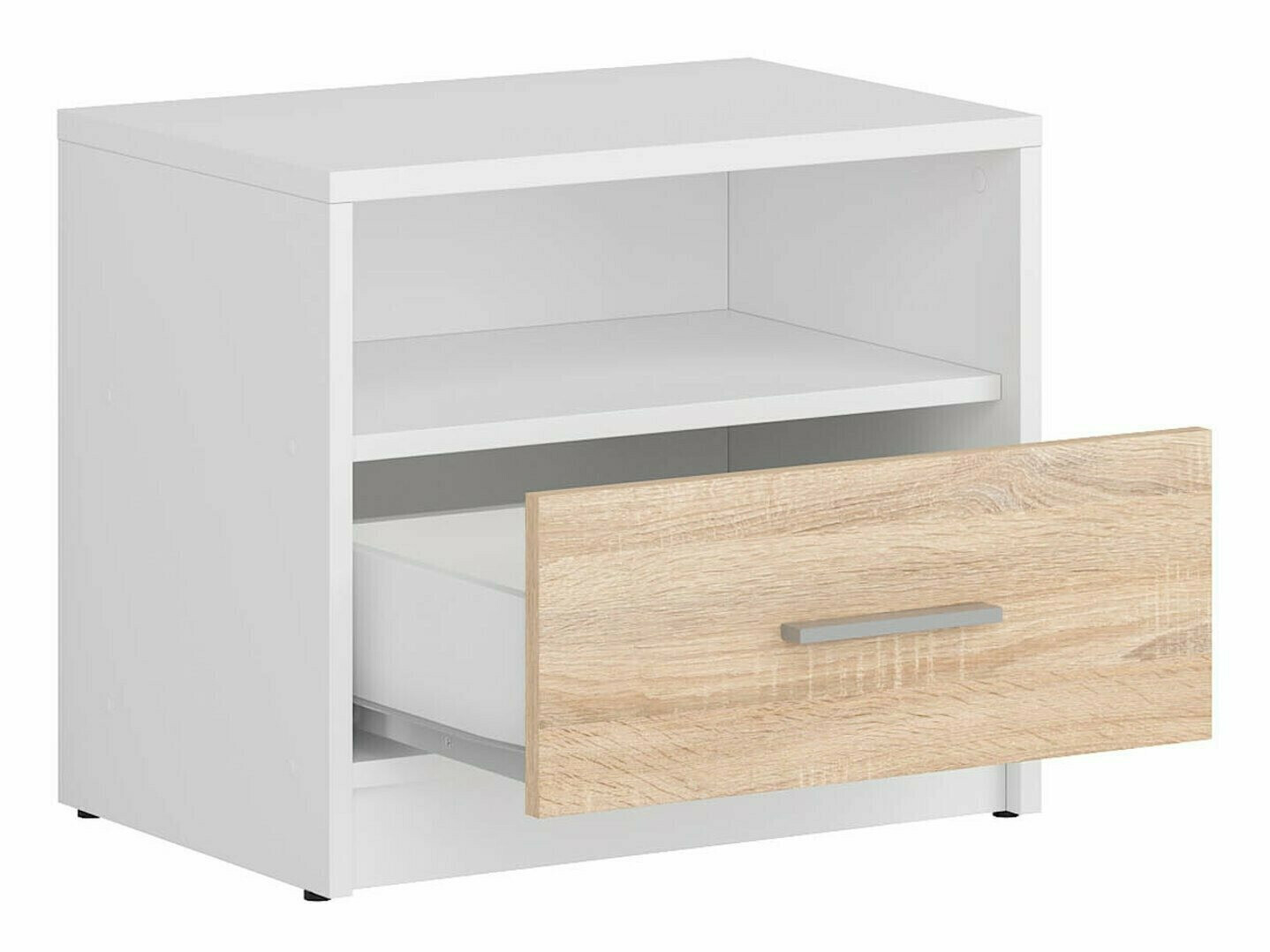 Ensemble de chambre Novsore 147 (Blanc + Sonoma chêne)