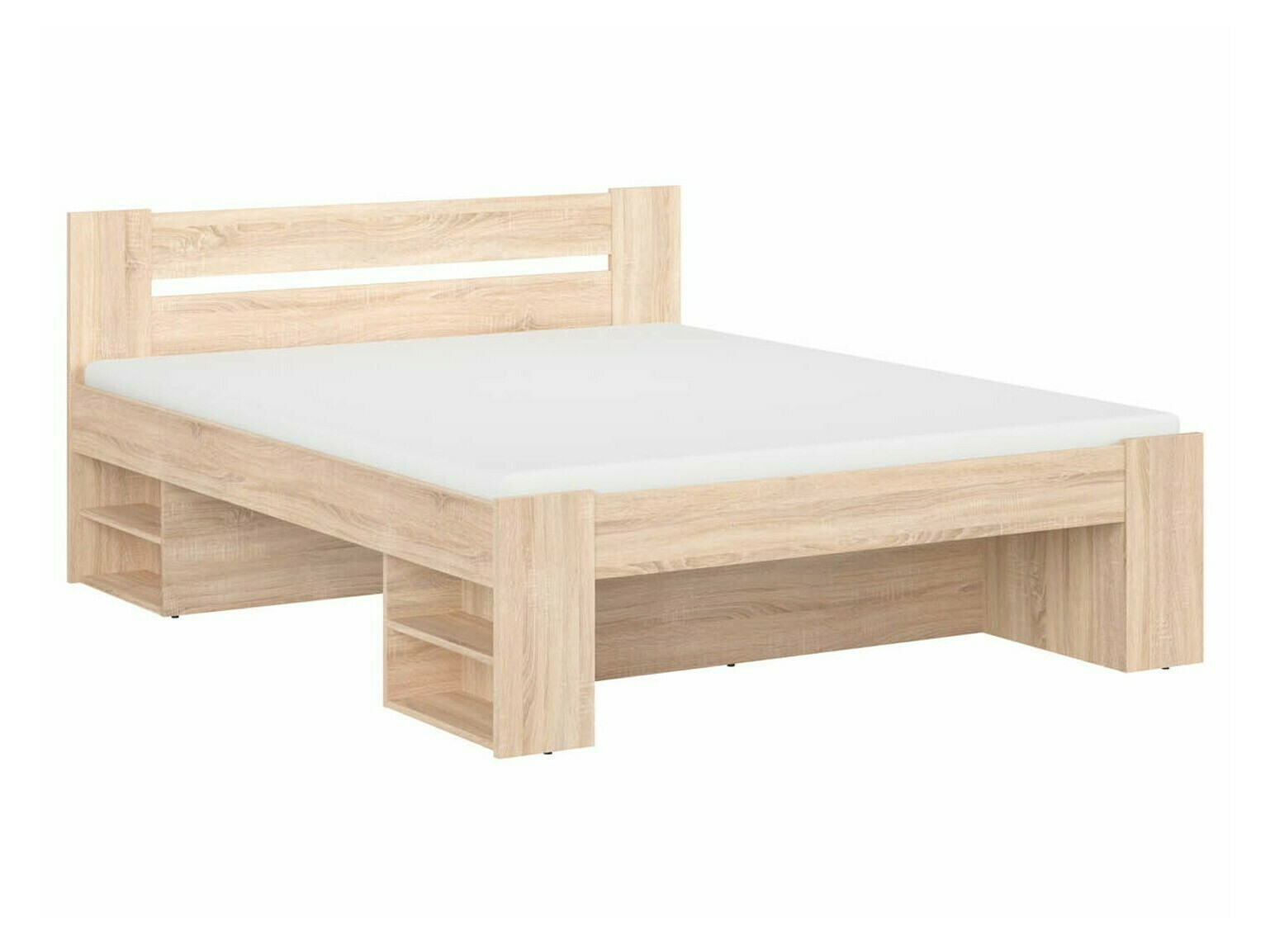 Ensemble de chambre Novsore 147 (Blanc + Sonoma chêne)