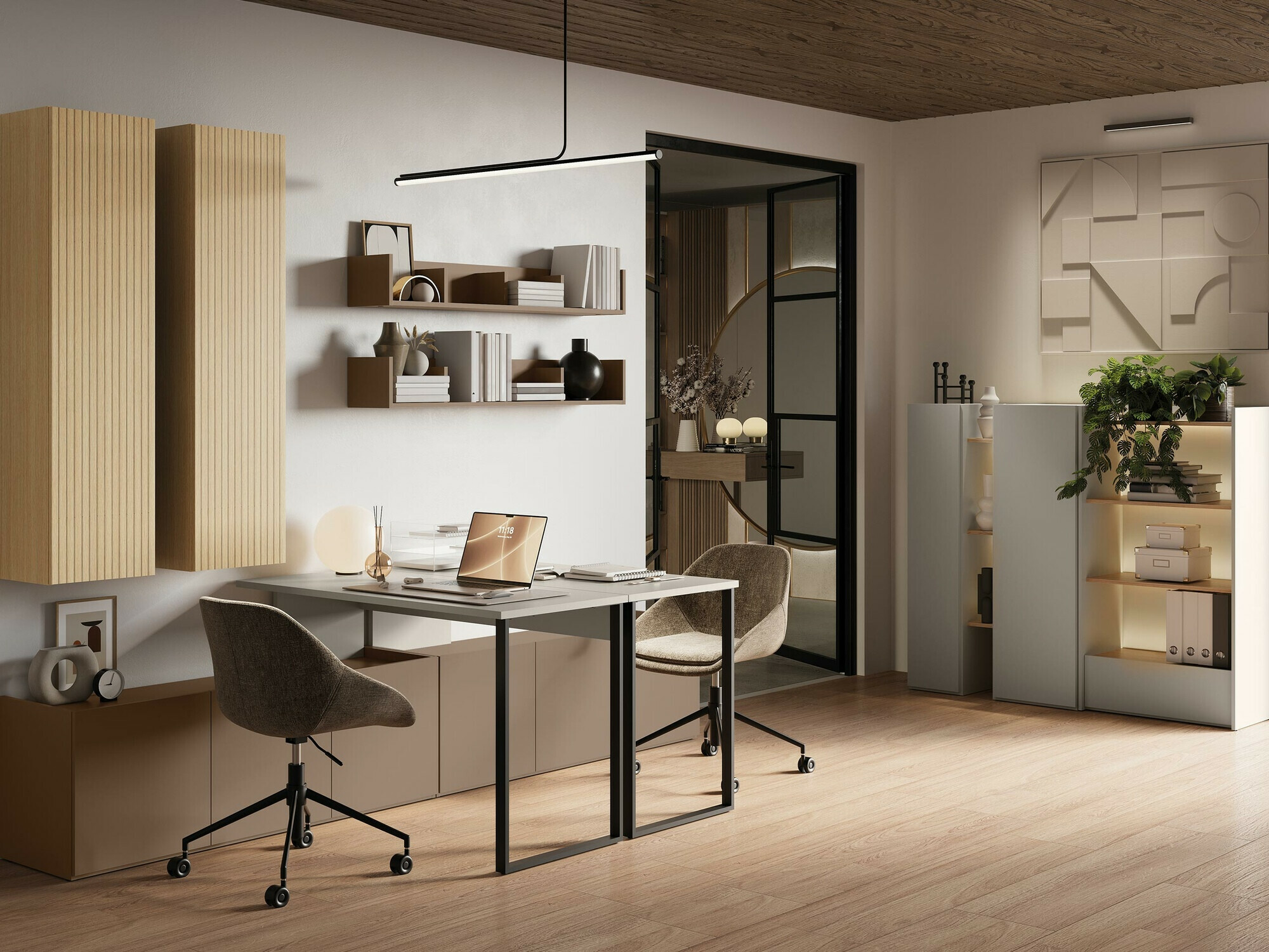 Ensemble d'étagères murales Delruvi 113