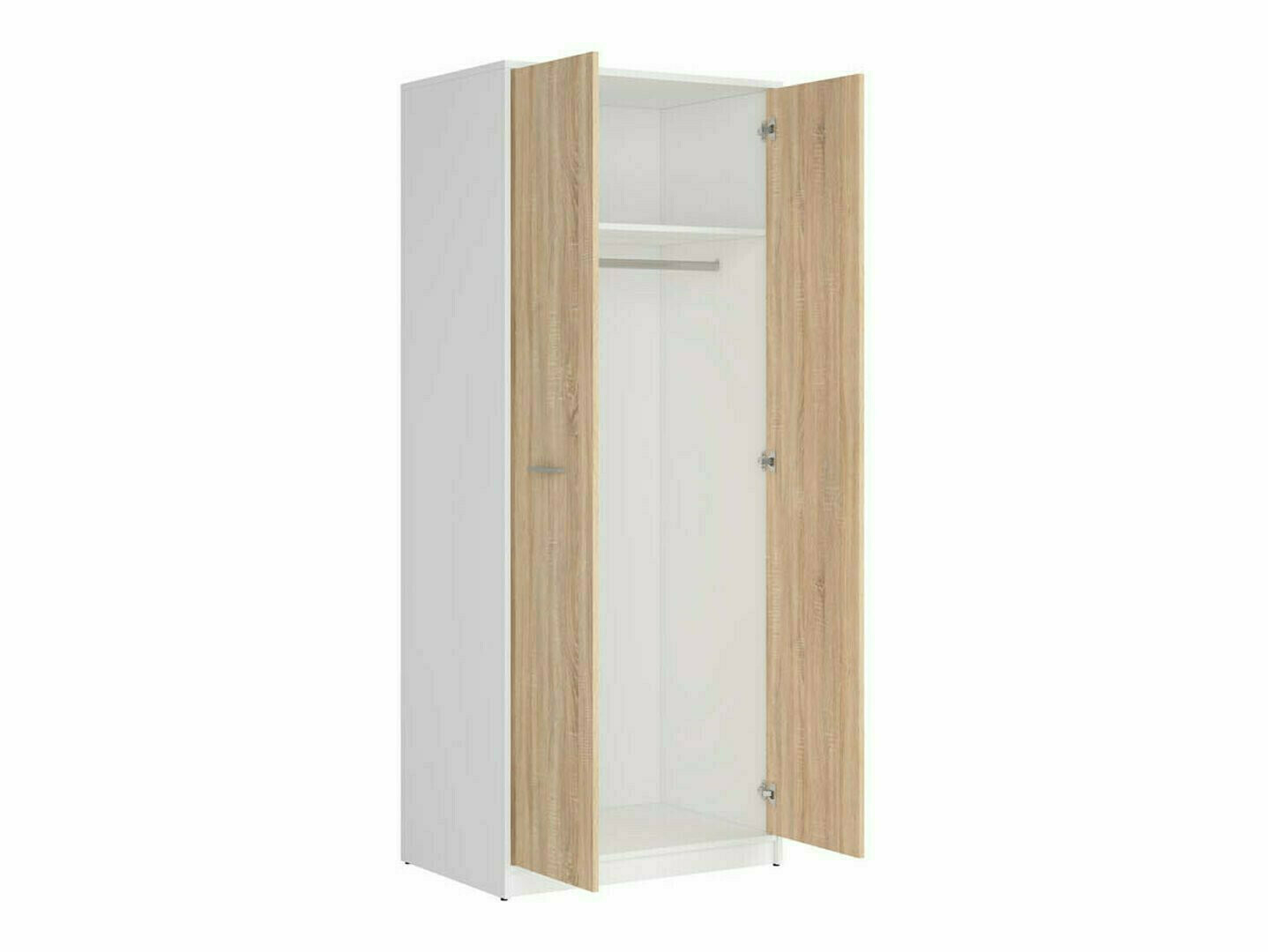 Ensemble de chambre Novsore 147 (Blanc + Sonoma chêne)