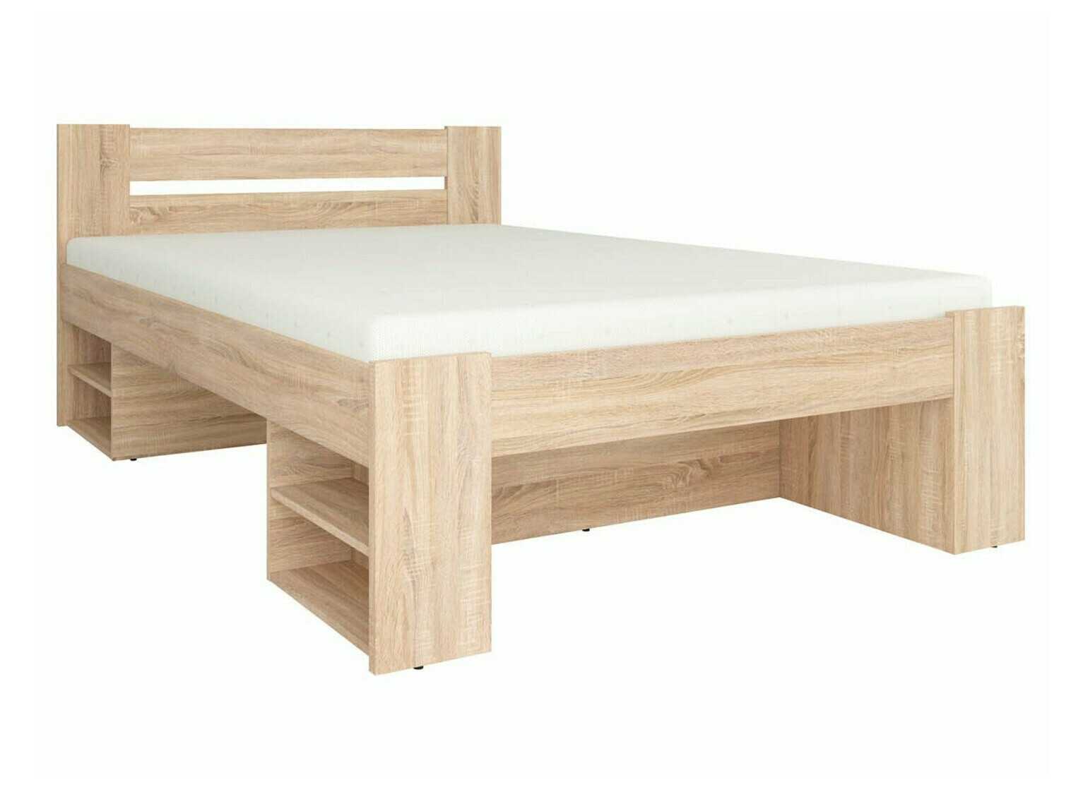 Ensemble de chambre Novsore 147 (Blanc + Sonoma chêne)