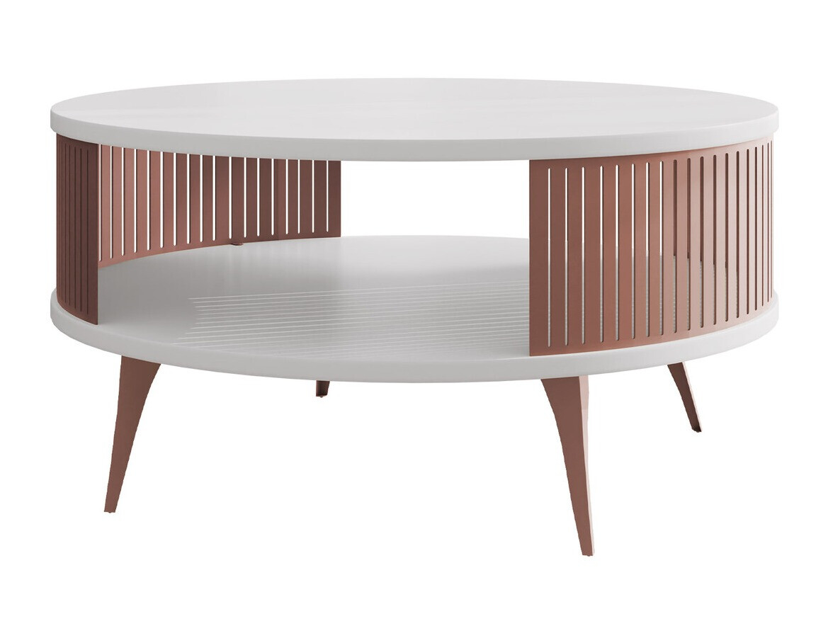 Table basse Vitum II (Rose + Blanc)
