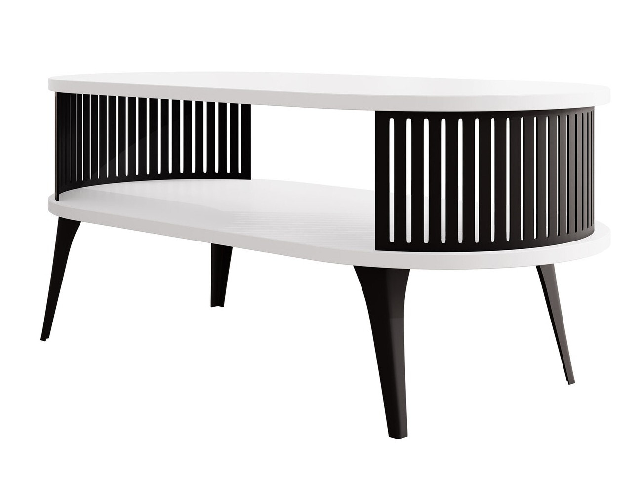 Table basse Vitum III (Noir + Blanc)