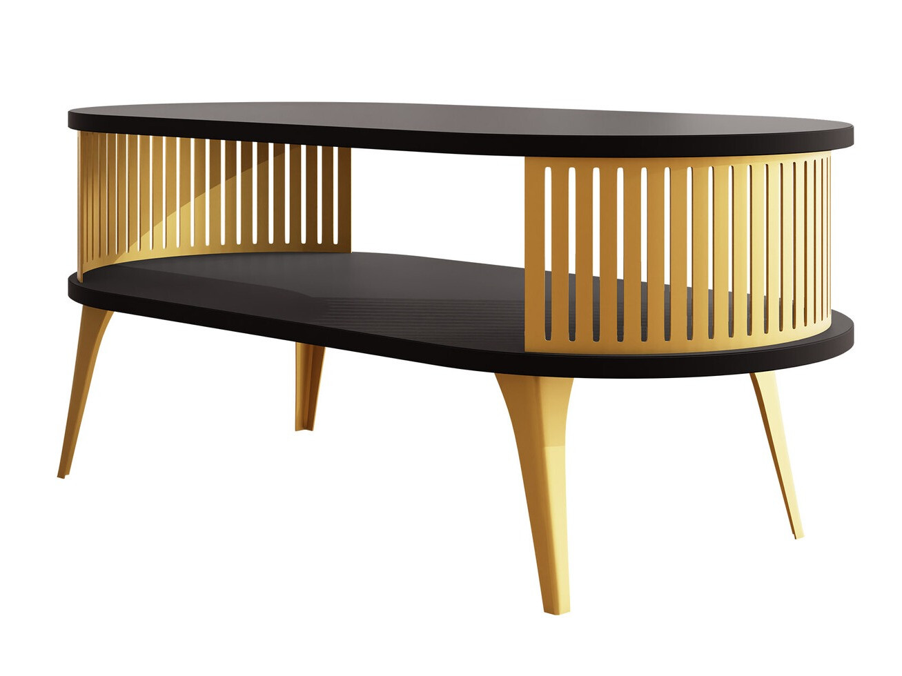 Table basse Vitum IV (Doré + Noir)