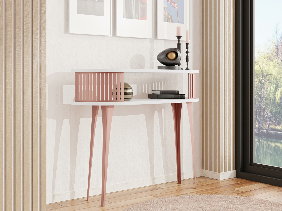 Console Sordore 113 (Rose + Blanc)