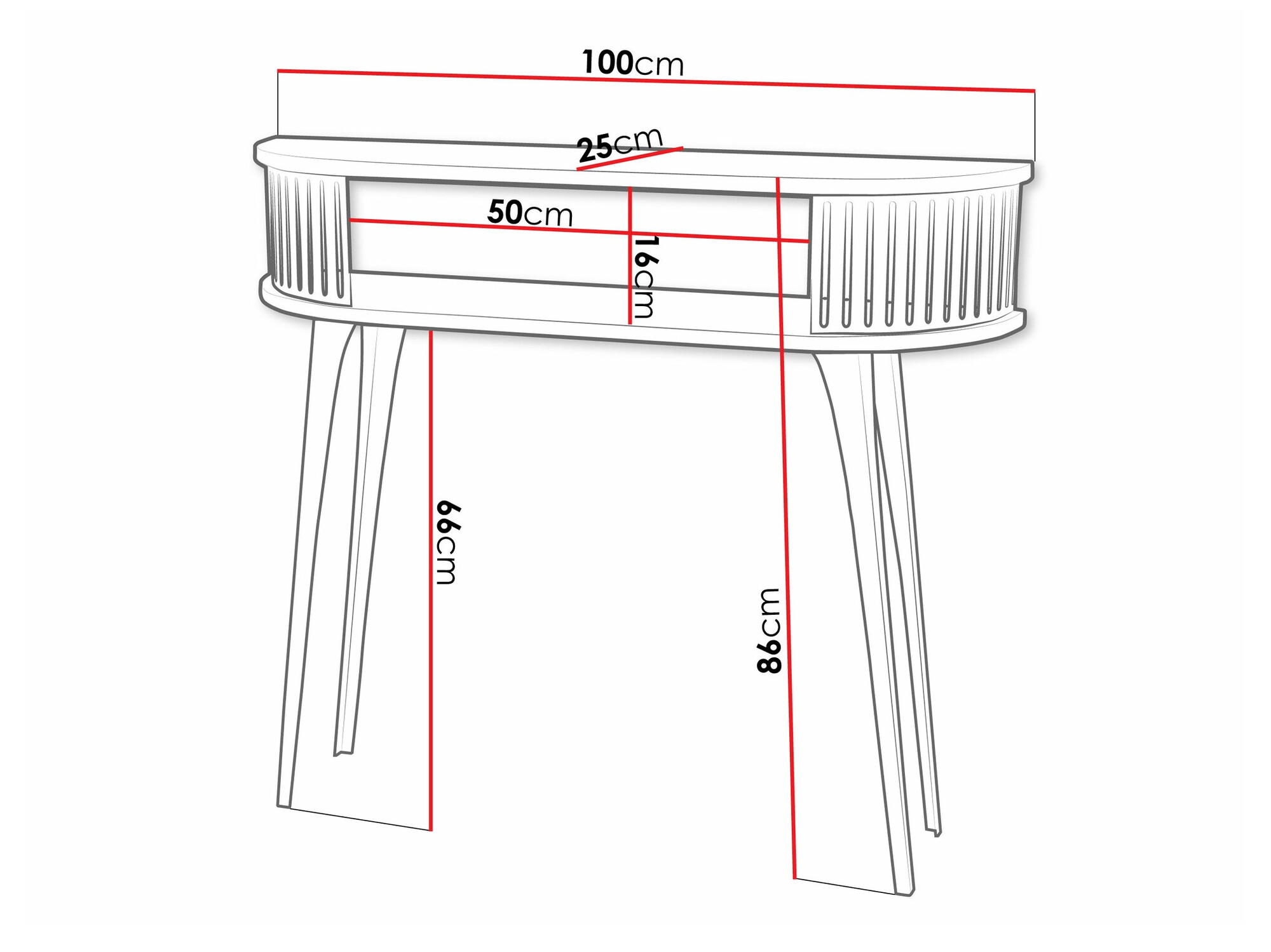 Console Vitum I (Doré + Blanc)