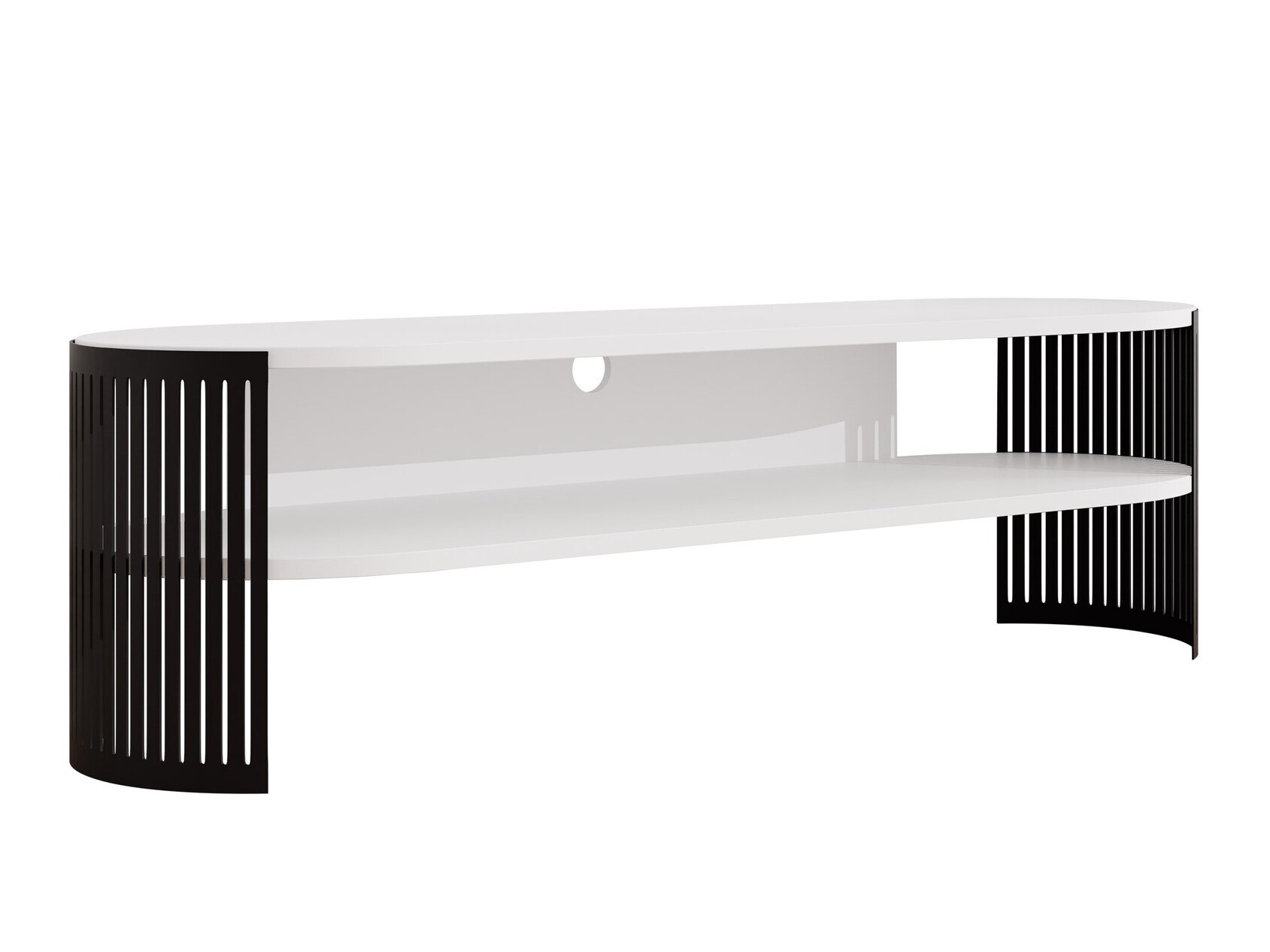 Meuble TV Civer (Noir + Blanc)