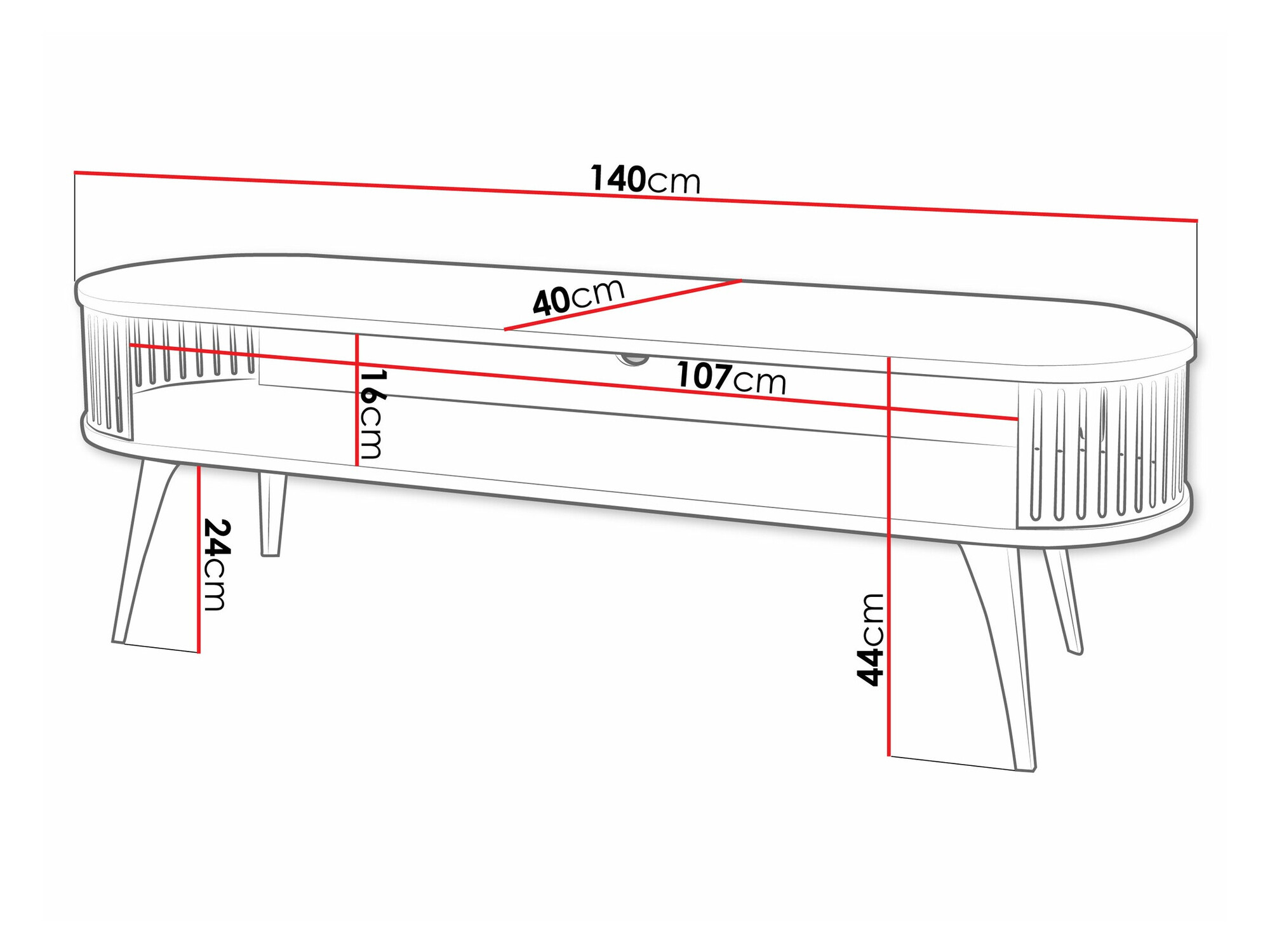 Meuble TV Sordore 110 (Rose + Marbre blanc)