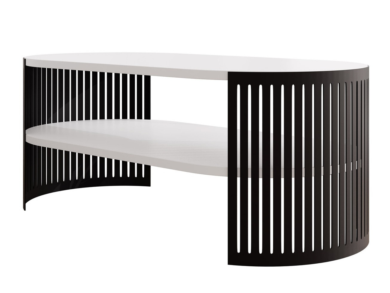 Table basse Civer III (Noir + Blanc)