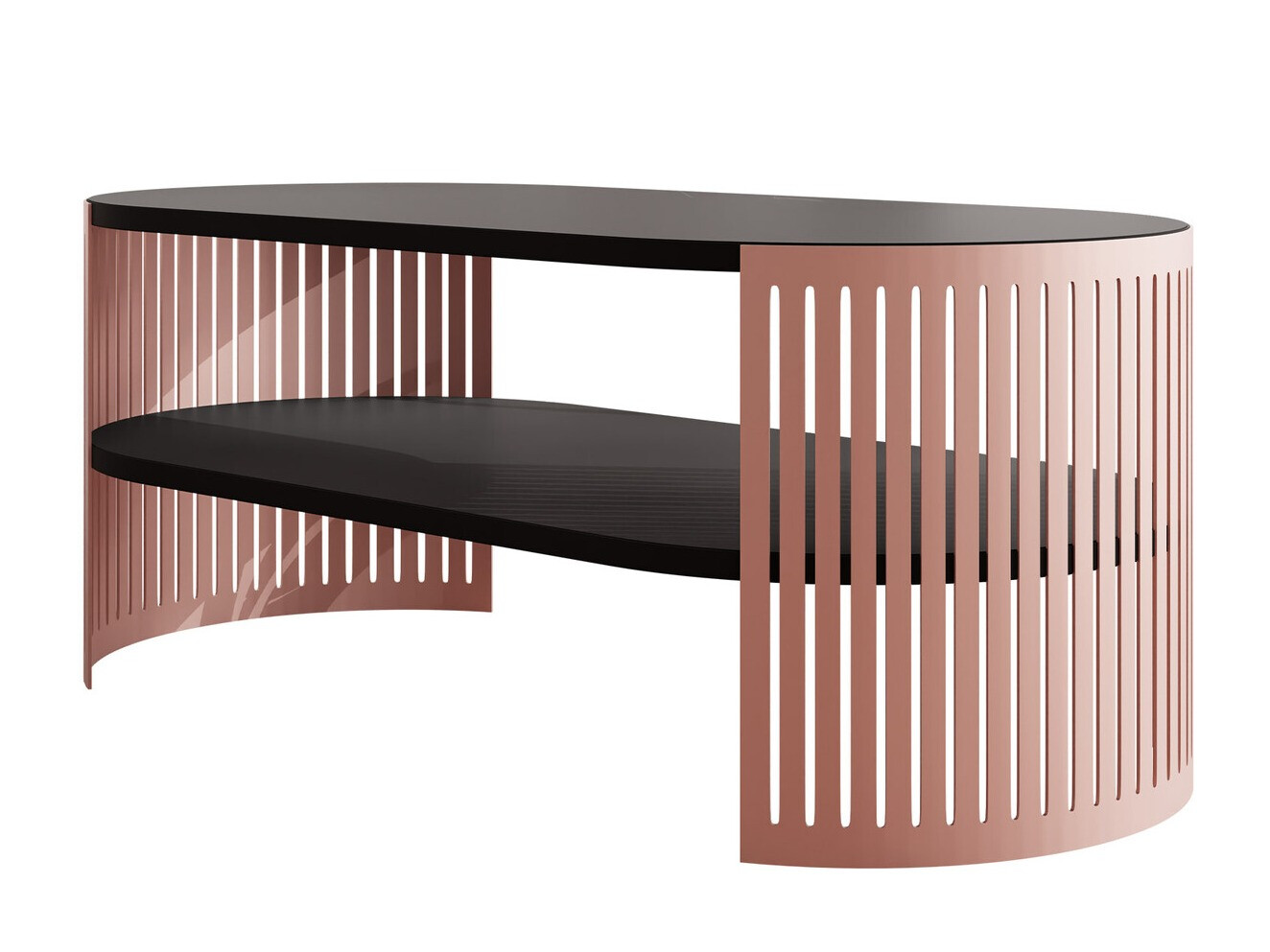 Table basse Civer V (Rose + Noir)