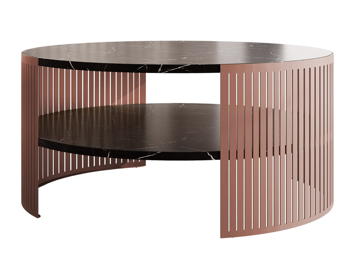 Table basse Evanola 102 (Rose + Marbre noir)