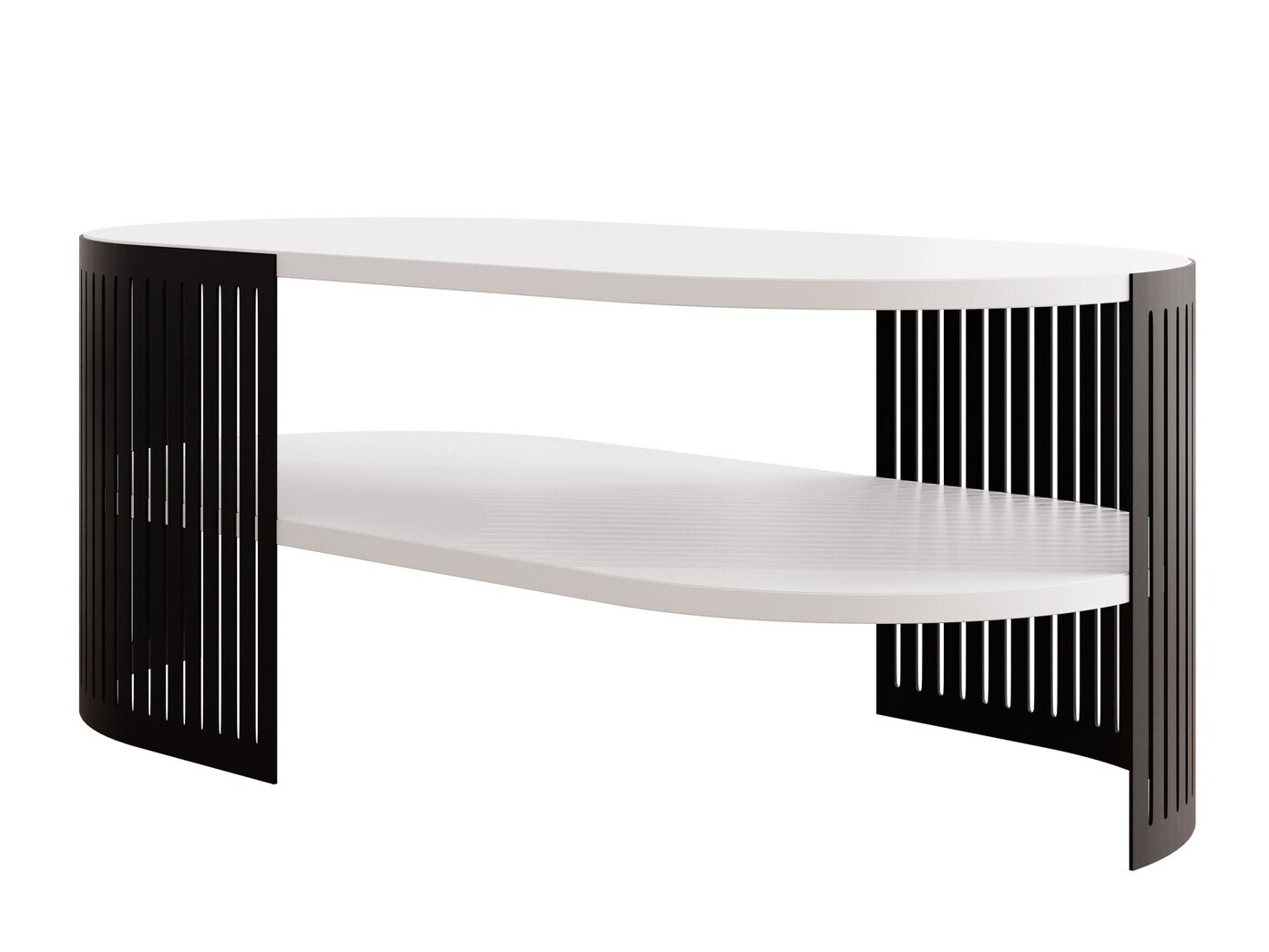 Table basse Evanola 106 (Noir + Blanc)