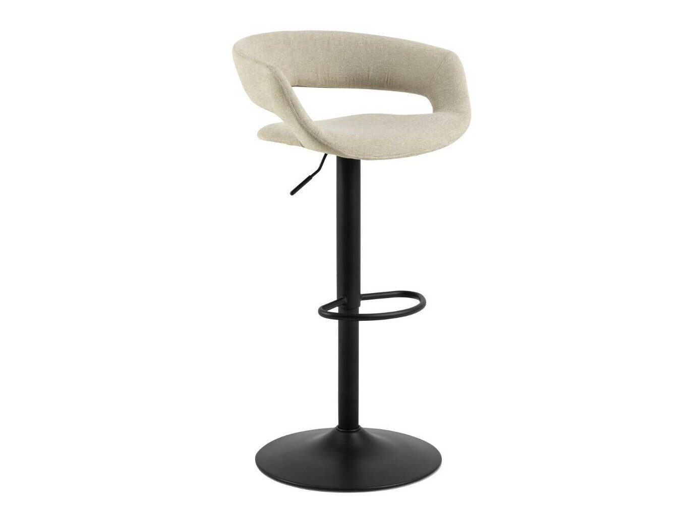 Chaise de bar mi-hauteur Norsica 280 (Brun clair + Noir)