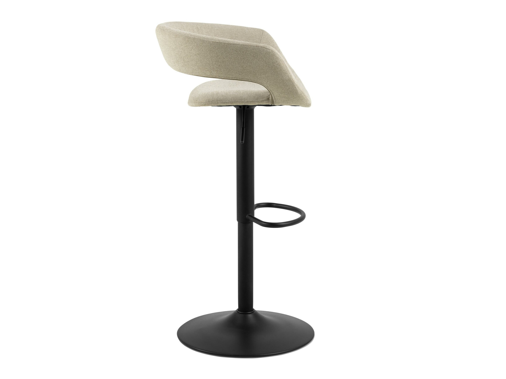 Chaise de bar mi-hauteur Norsica 280 (Brun clair + Noir)