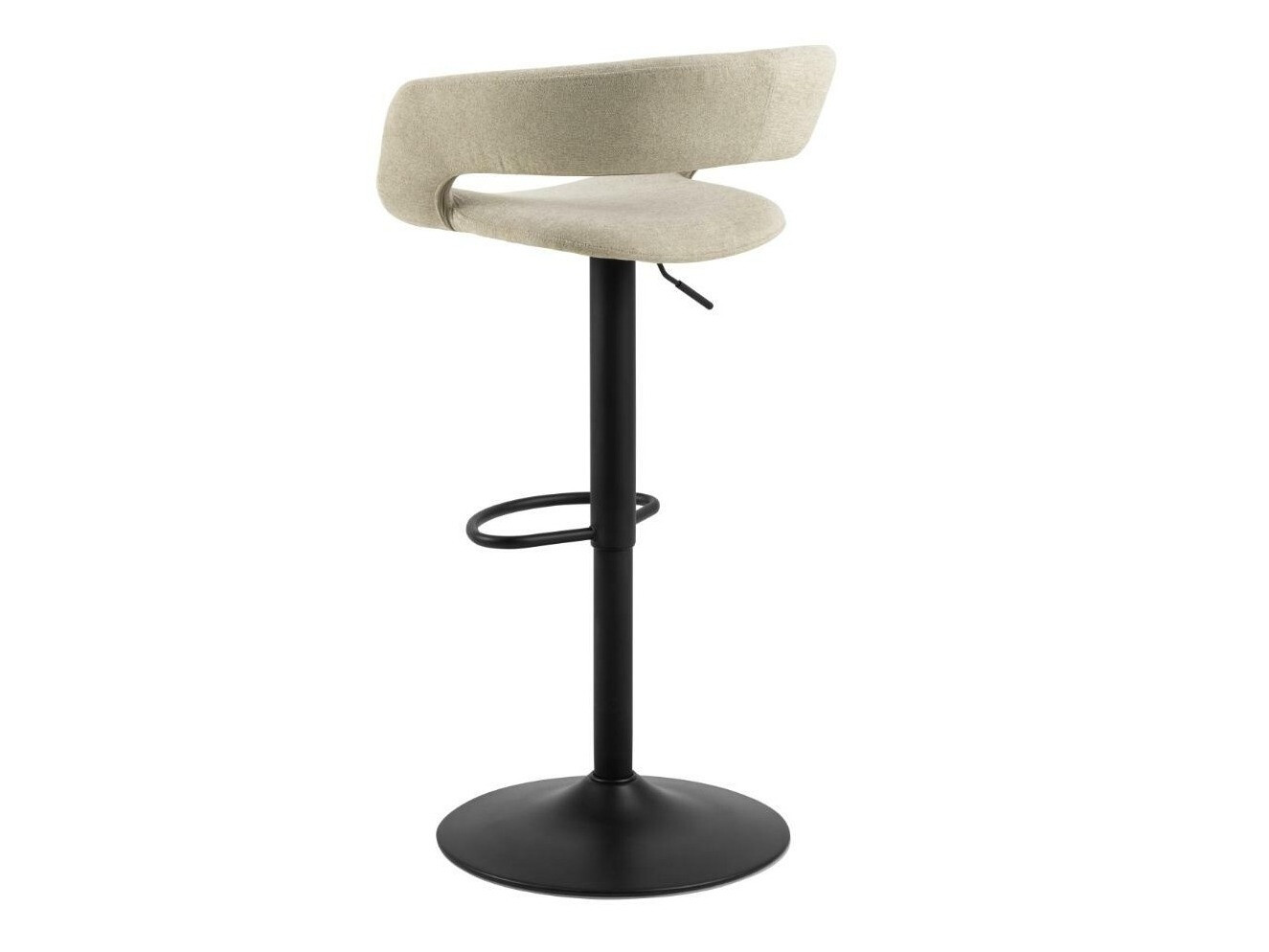 Chaise de bar mi-hauteur Norsica 280 (Brun clair + Noir)