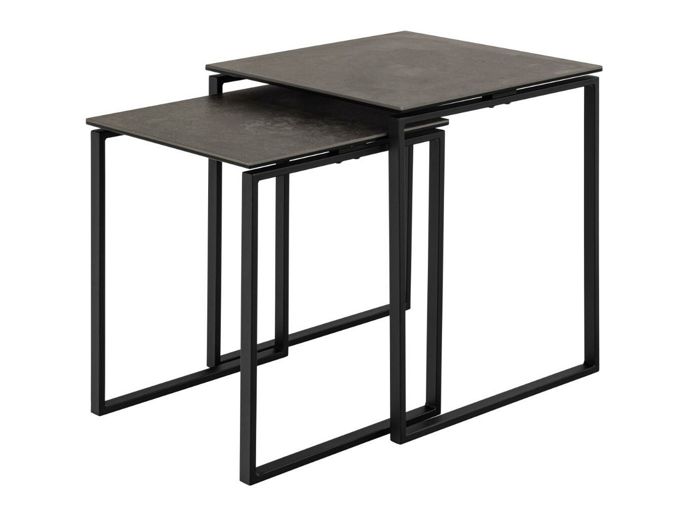 Ensemble de tables d'appoint Norsica 873 (Noir)